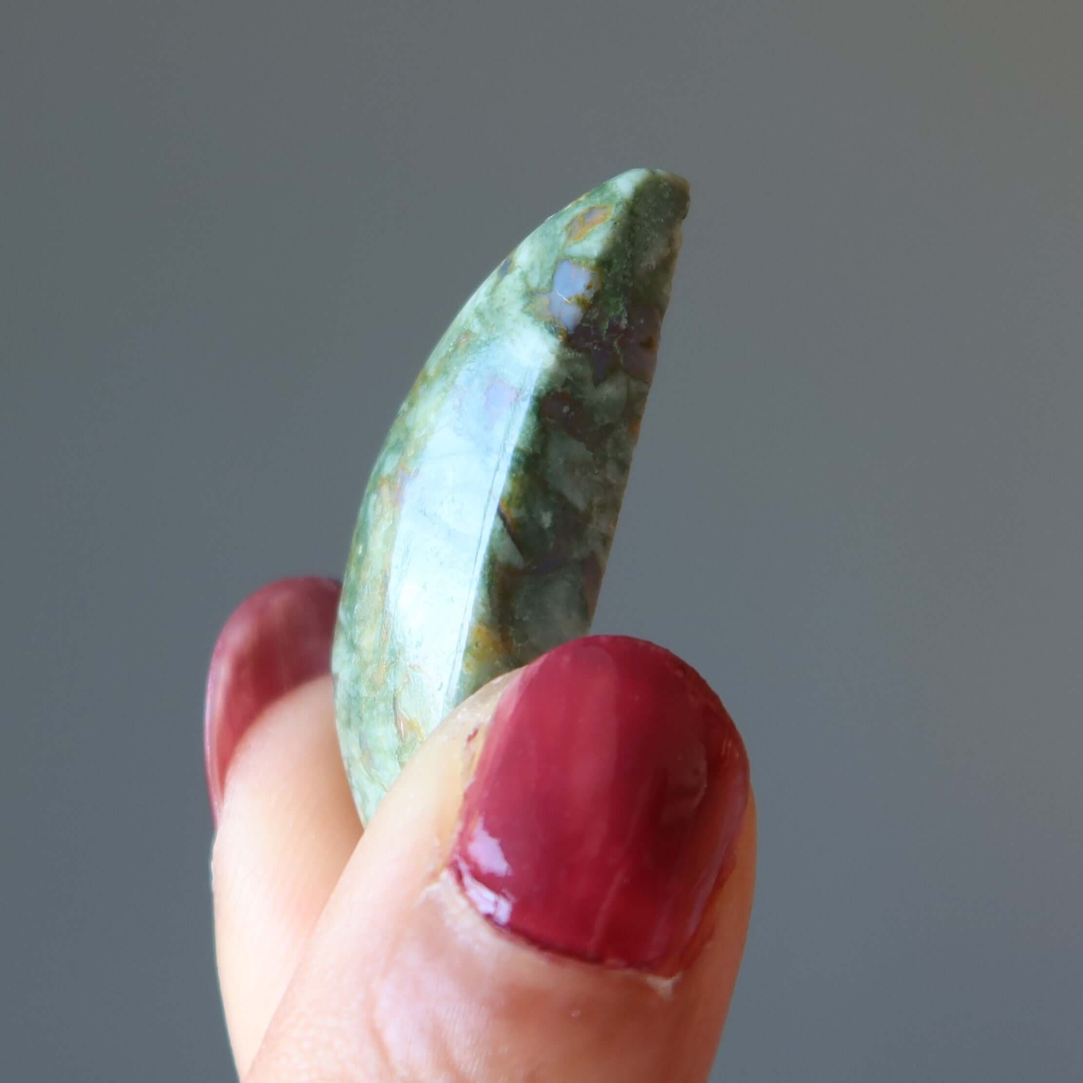 Rhyolite Grid Crystal Set of 3 Smiling Rainforest Gems