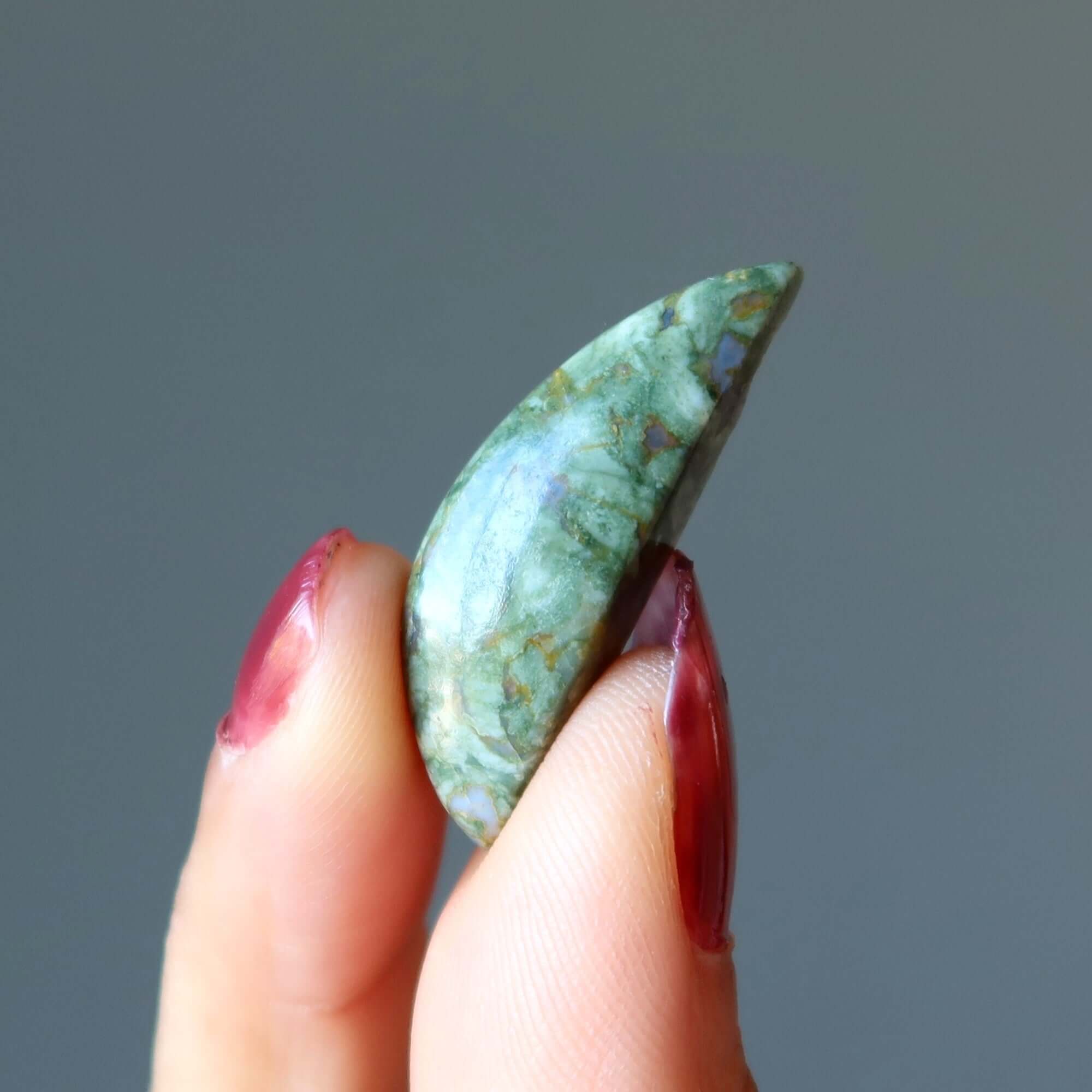 Rhyolite Grid Crystal Set of 3 Smiling Rainforest Gems