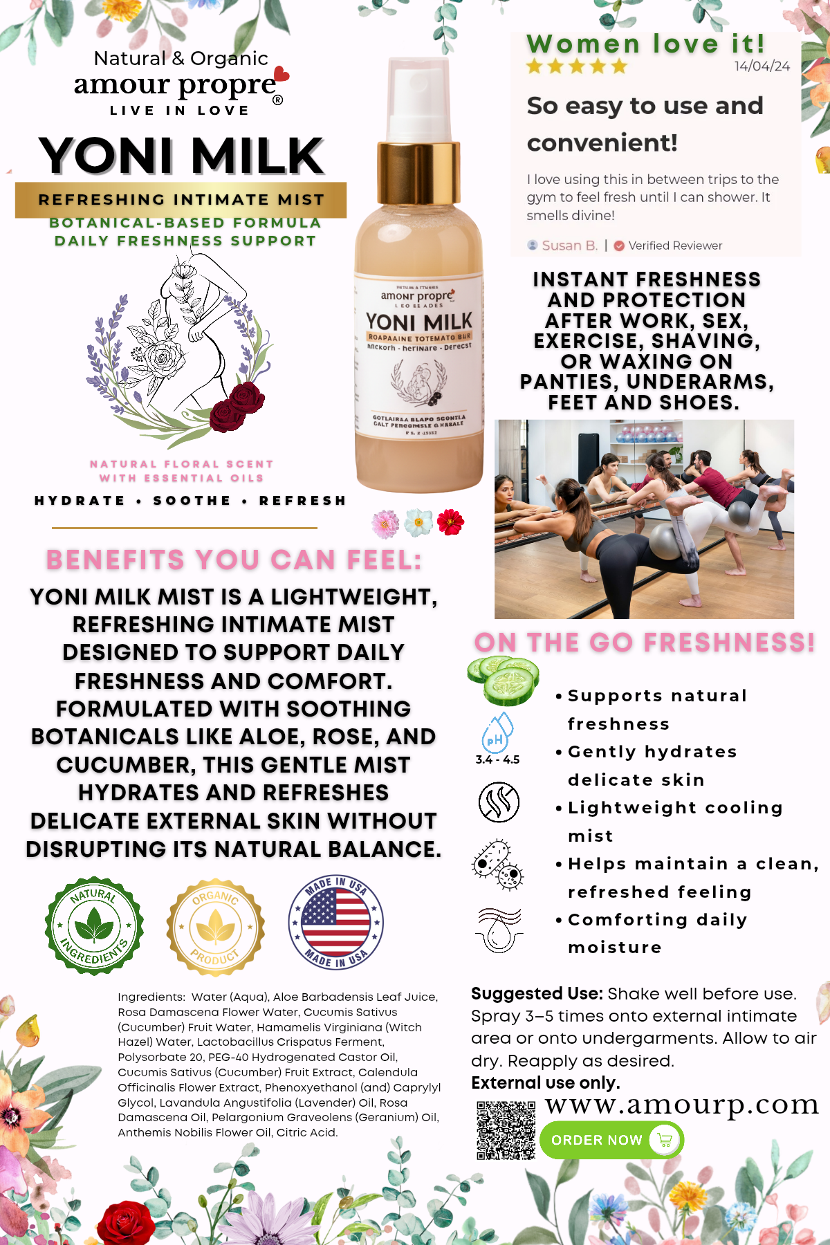 Yoni Milk Mist – Erfrischendes Intimspray
