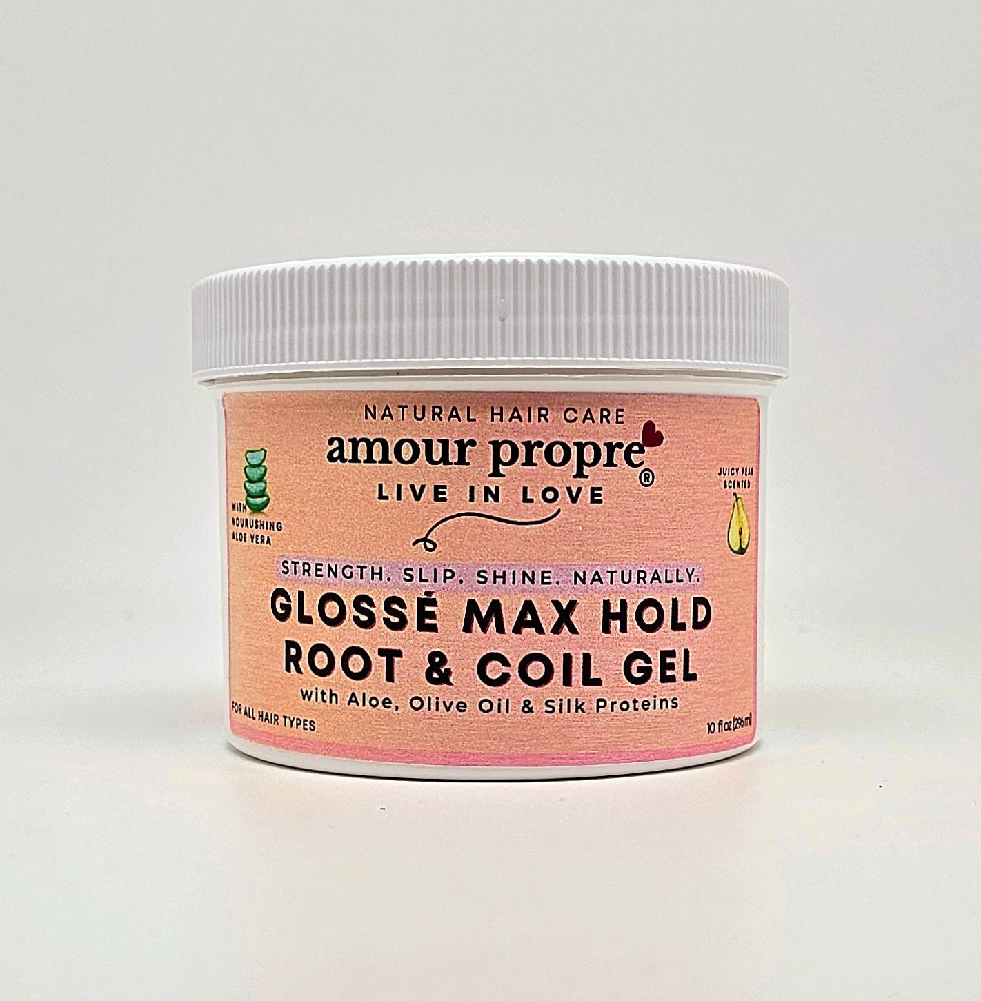 Glossé Max Hold Root & Coil Gel
mit Aloe, Olivenöl & Seidenproteinen