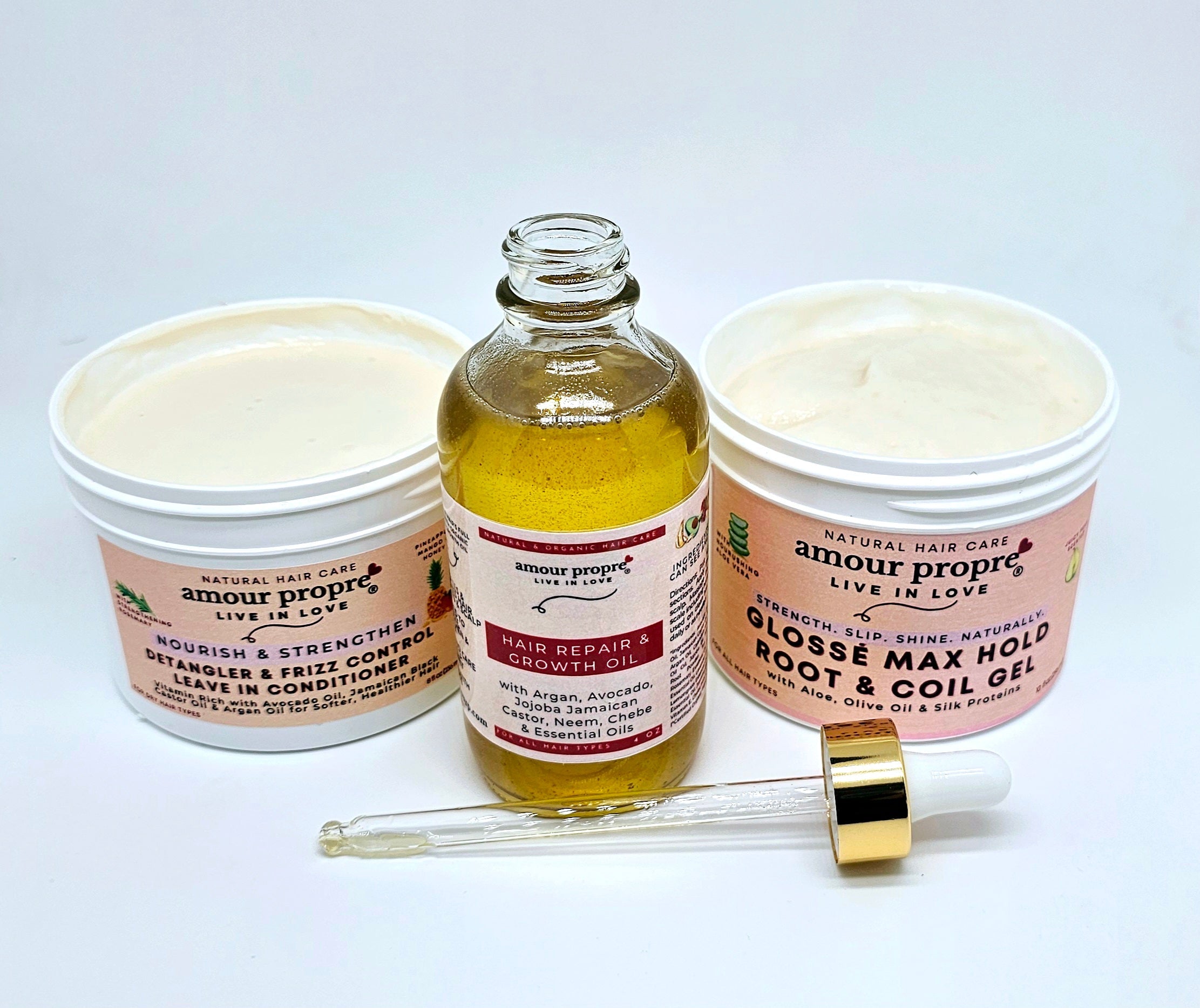 Glossé Max Hold Root & Coil Gel
mit Aloe, Olivenöl & Seidenproteinen