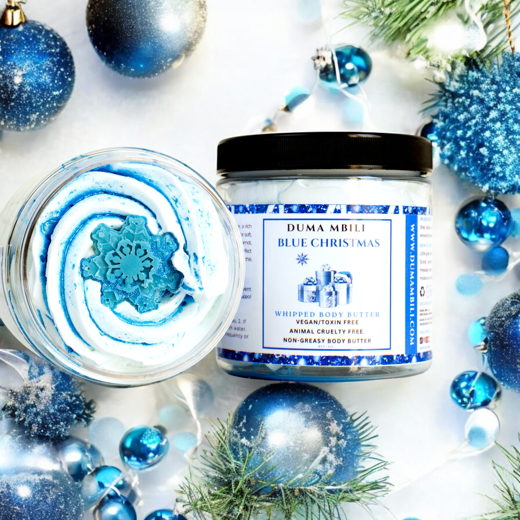Beurre corporel fouetté Blue Christmas