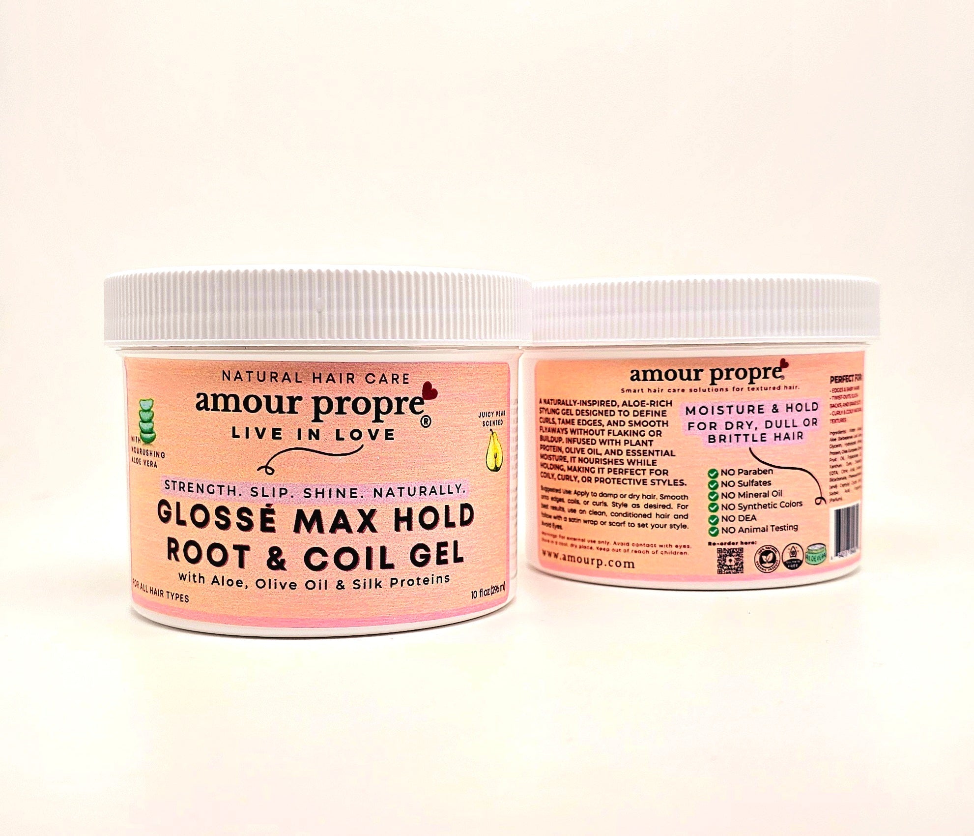 Glossé Max Hold Root & Coil Gel
mit Aloe, Olivenöl & Seidenproteinen