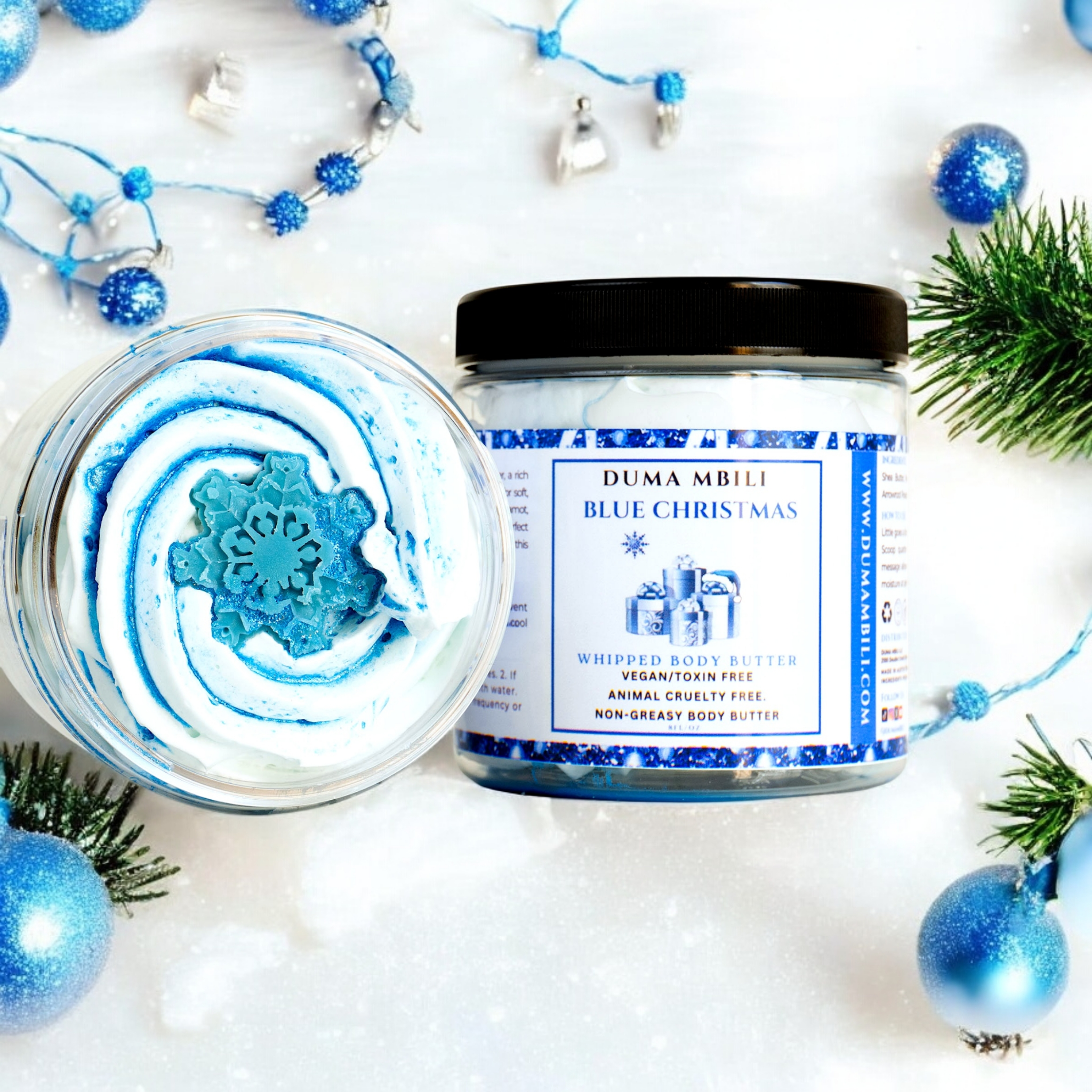 Beurre corporel fouetté Blue Christmas