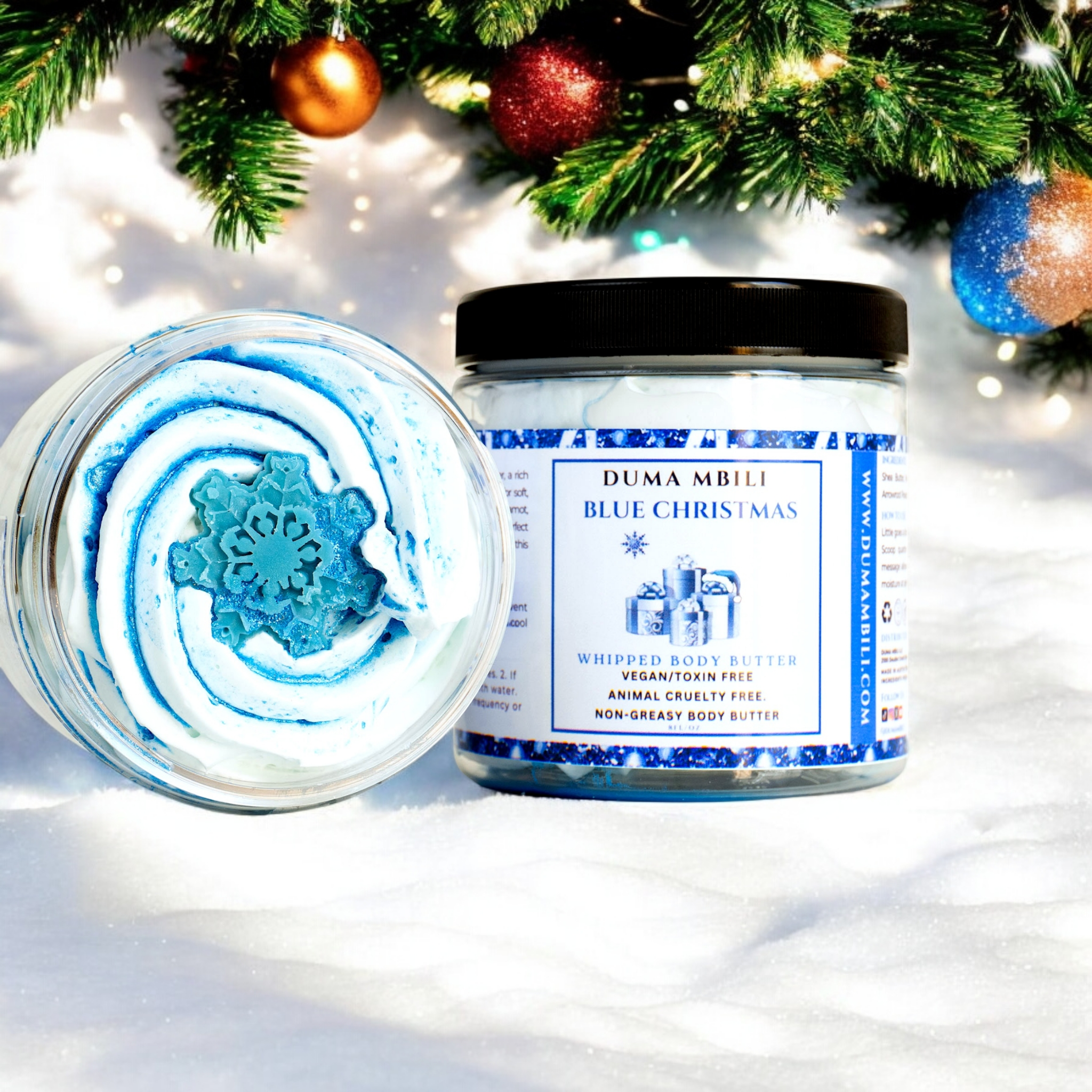 Beurre corporel fouetté Blue Christmas
