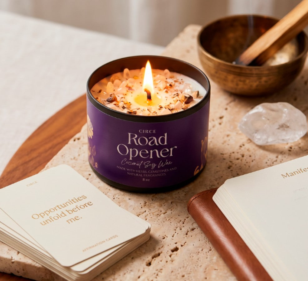 Bougie « Road Opener » — Rituel de 227 g pour supprimer les obstacles