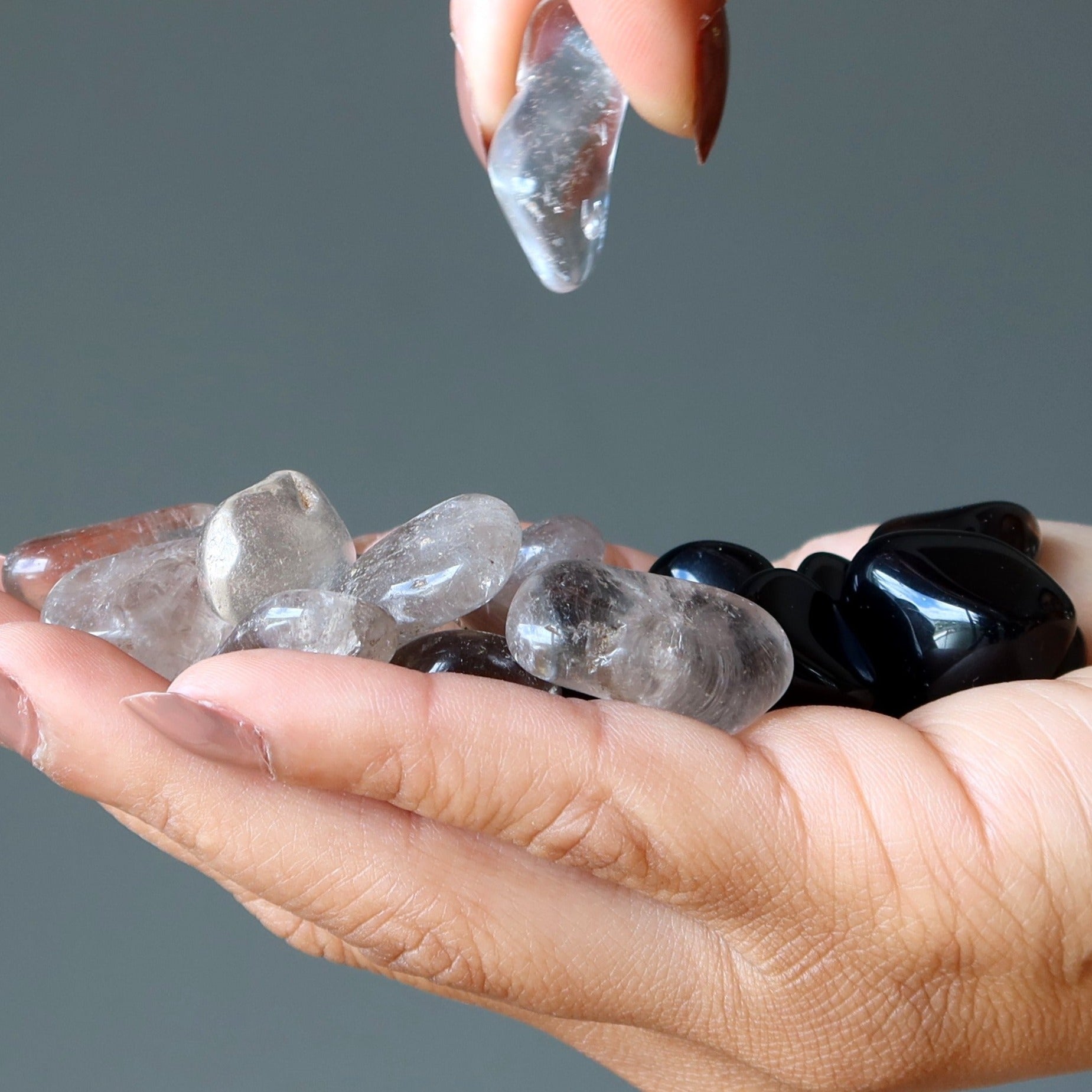 Tumbled Stone Set Root Chakra Max Protection Duo