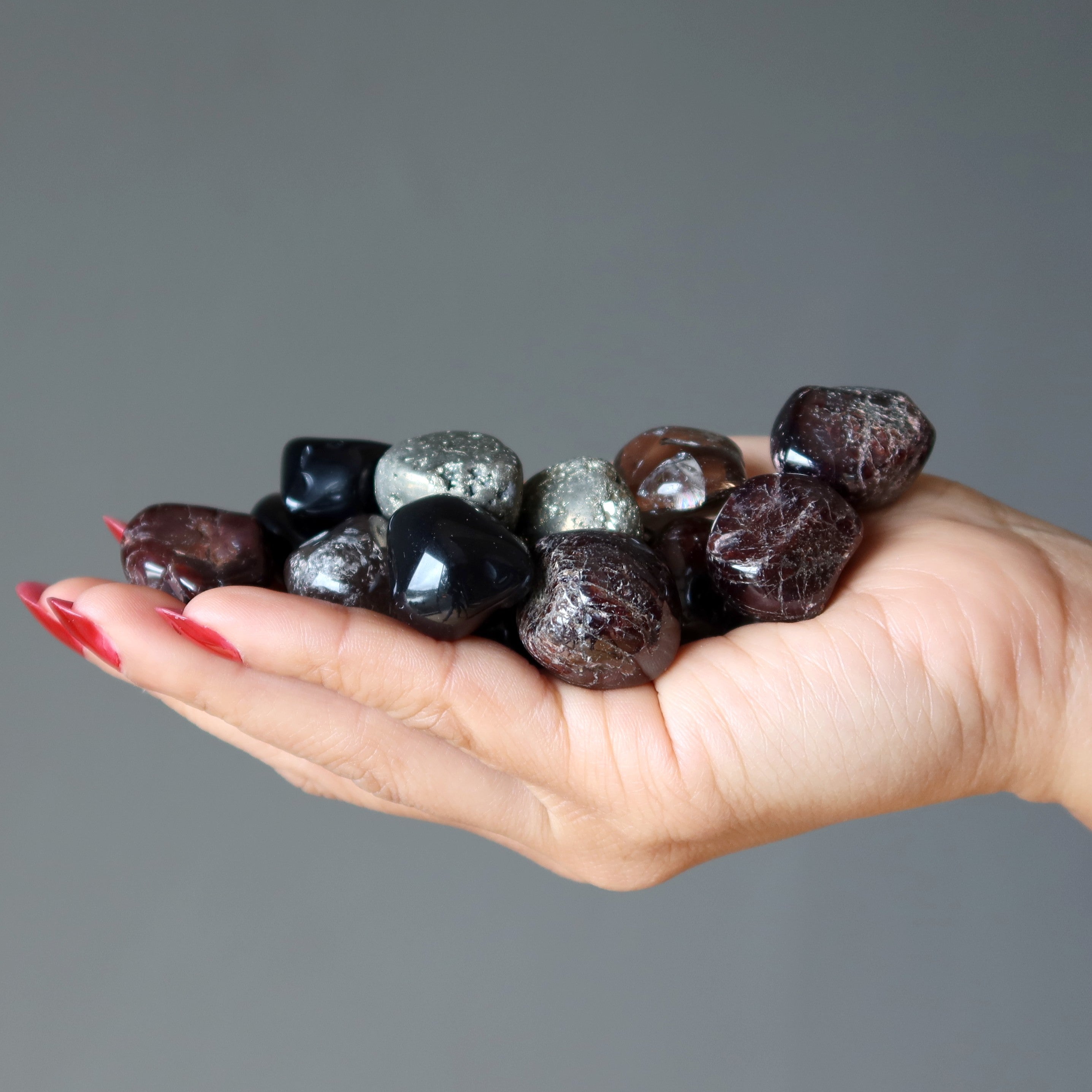 Tumbled Stone Set Root Chakra Builder Minerals 'n Metals