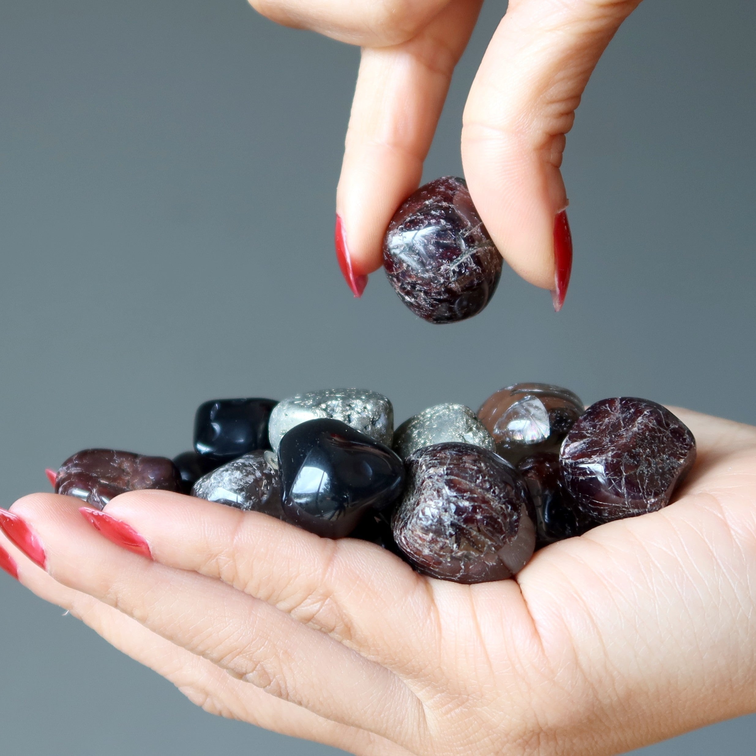 Tumbled Stone Set Root Chakra Builder Minerals 'n Metals