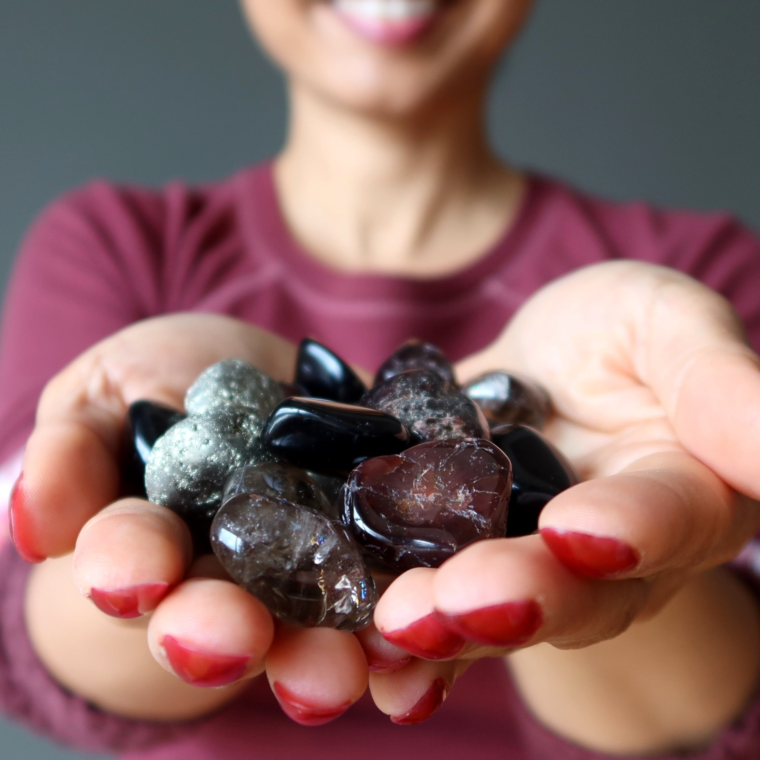 Tumbled Stone Set Root Chakra Builder Minerals 'n Metals