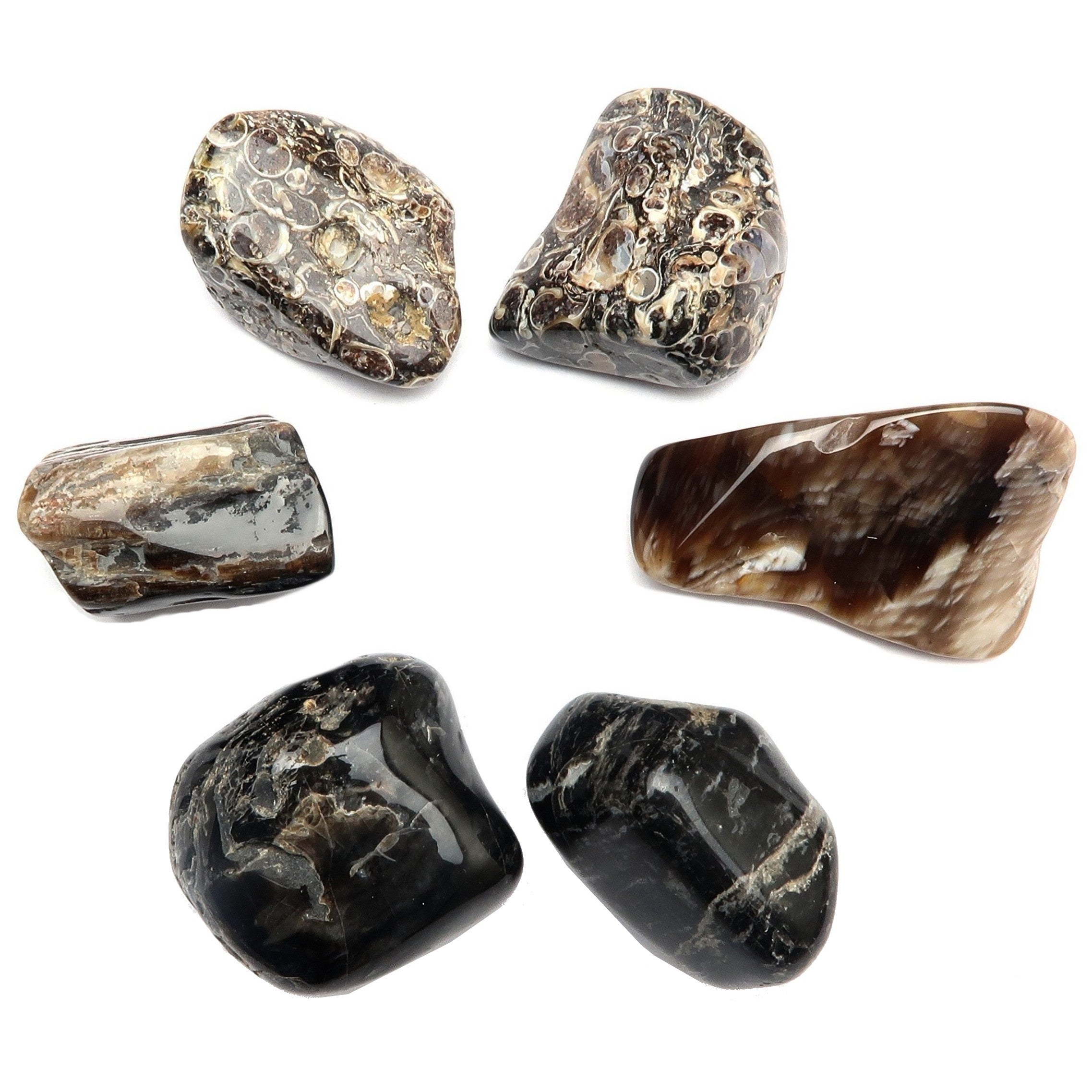 Tumbled Stone Set Root Chakra Healing Gems of the Land