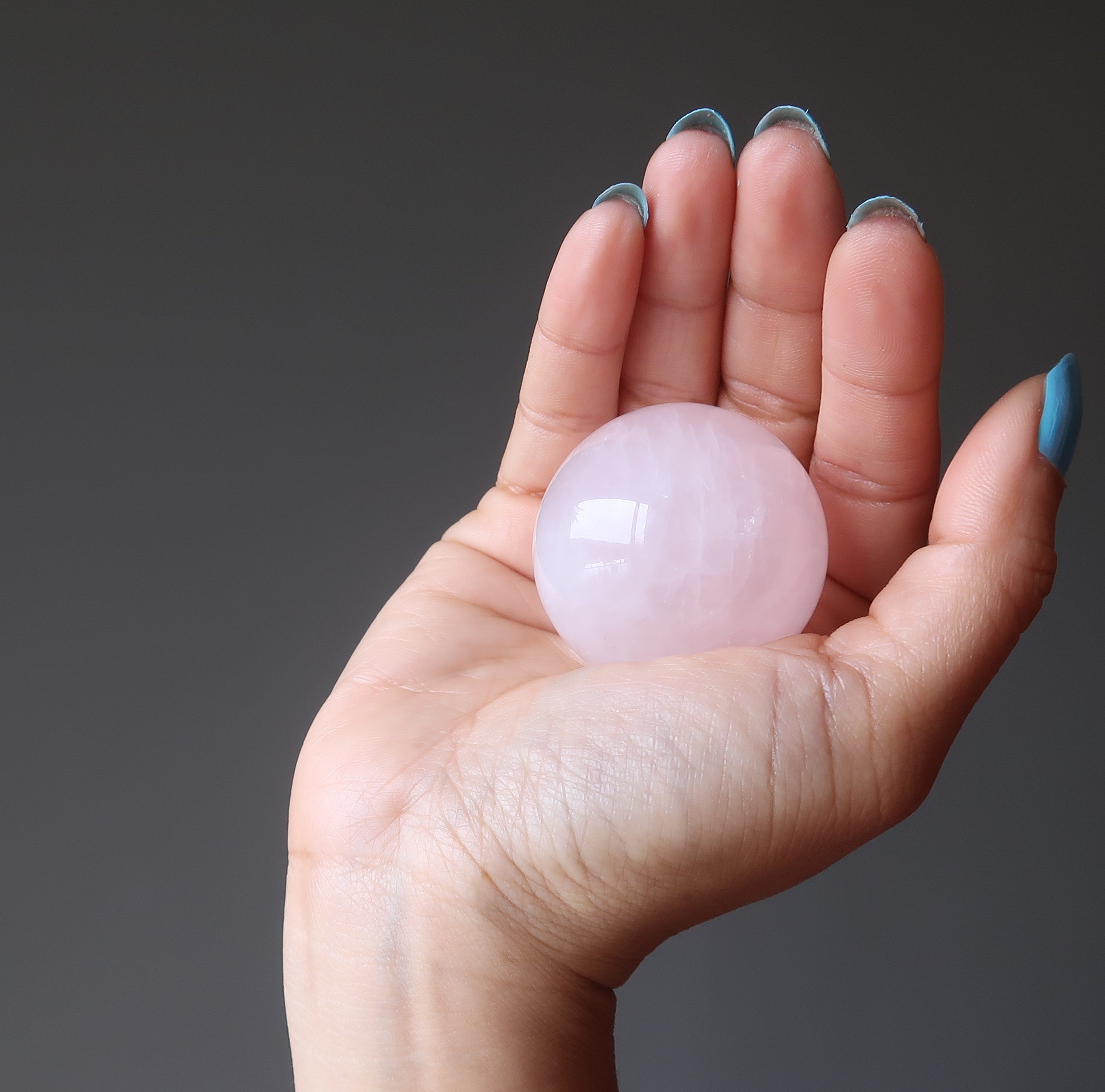 Rose Quartz Sphere Pink EQ Love Stone Crystal Ball