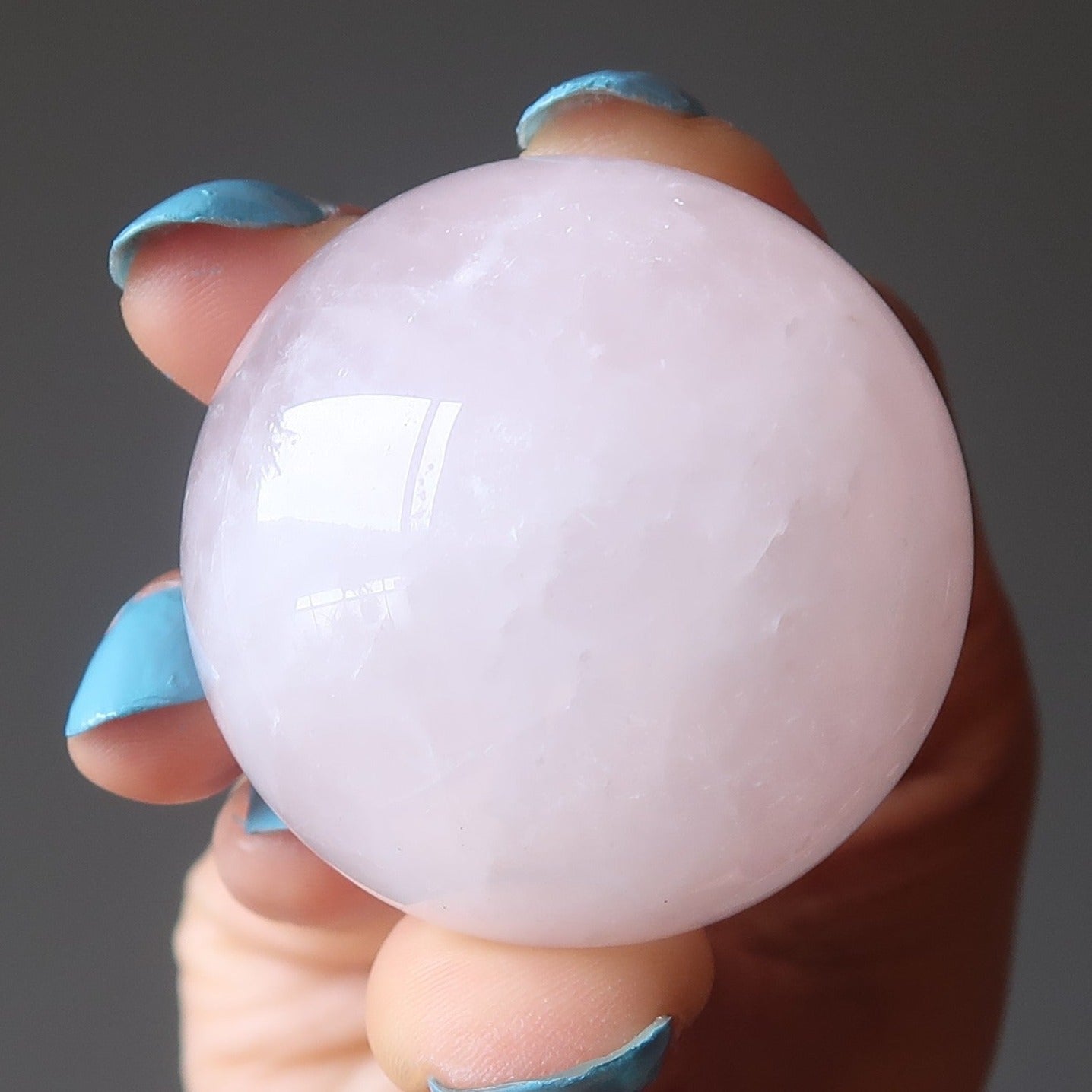 Rose Quartz Sphere Pink EQ Love Stone Crystal Ball