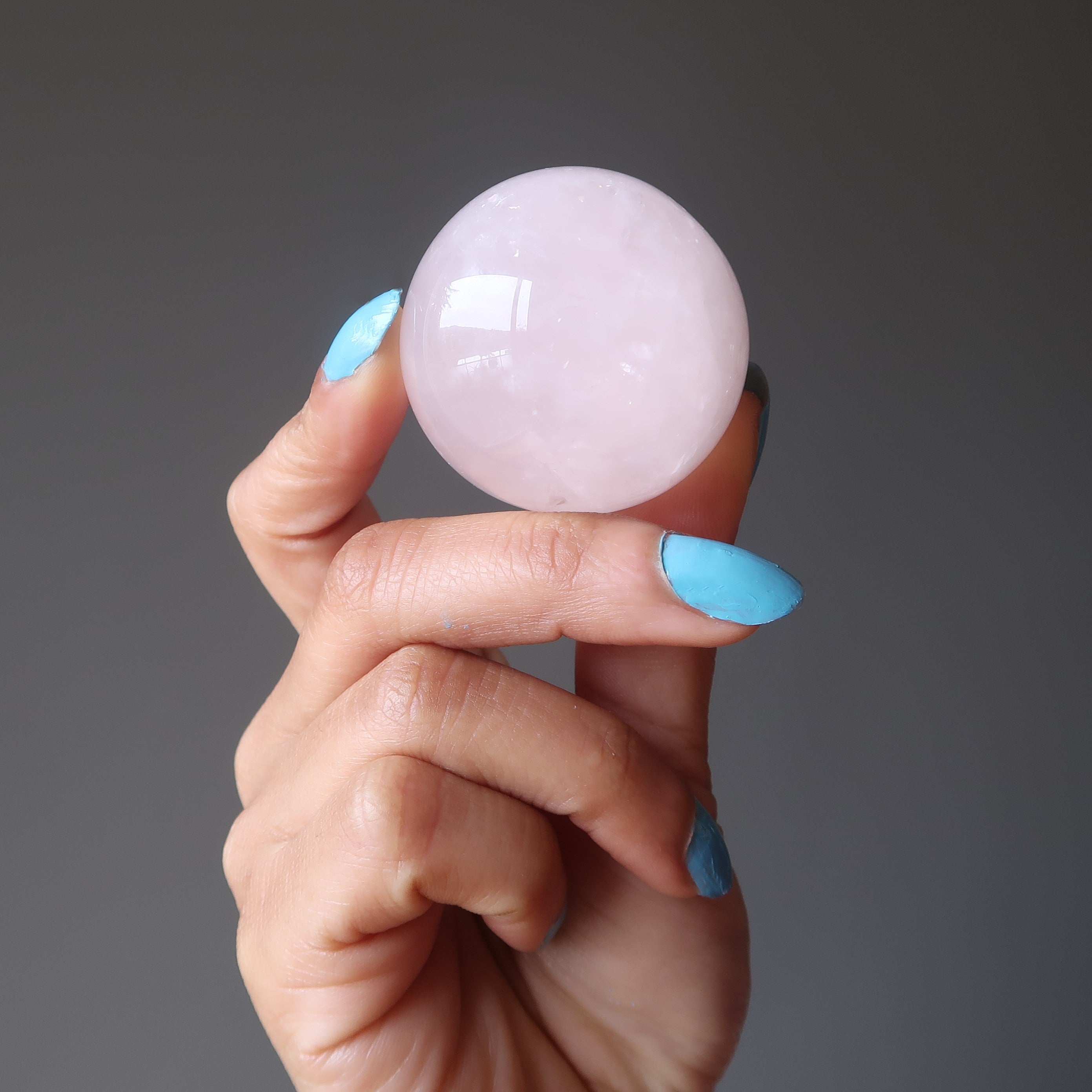 Rose Quartz Sphere Pink EQ Love Stone Crystal Ball