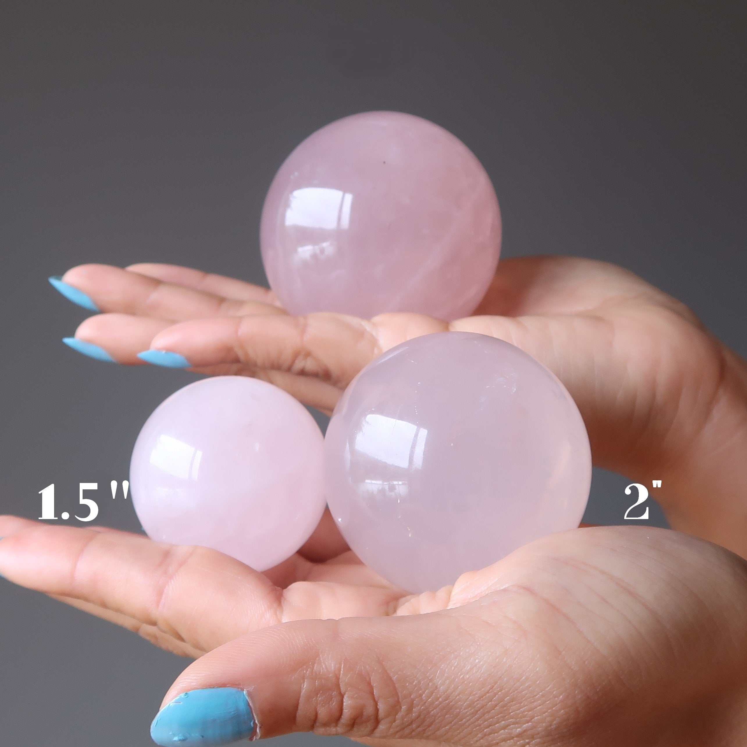 Rose Quartz Sphere Dancing Star Crystal Ball