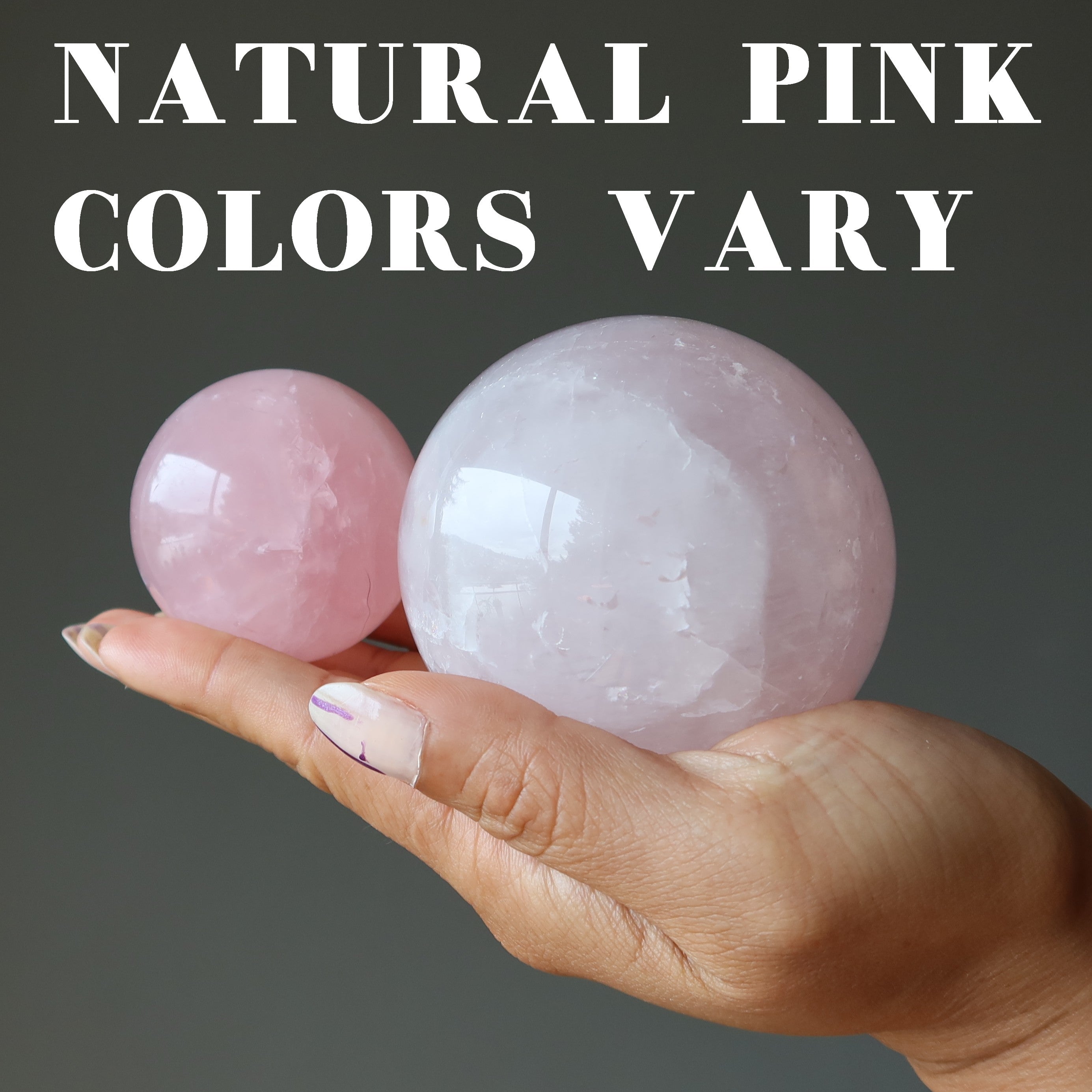 Rose Quartz Sphere Dancing Star Crystal Ball
