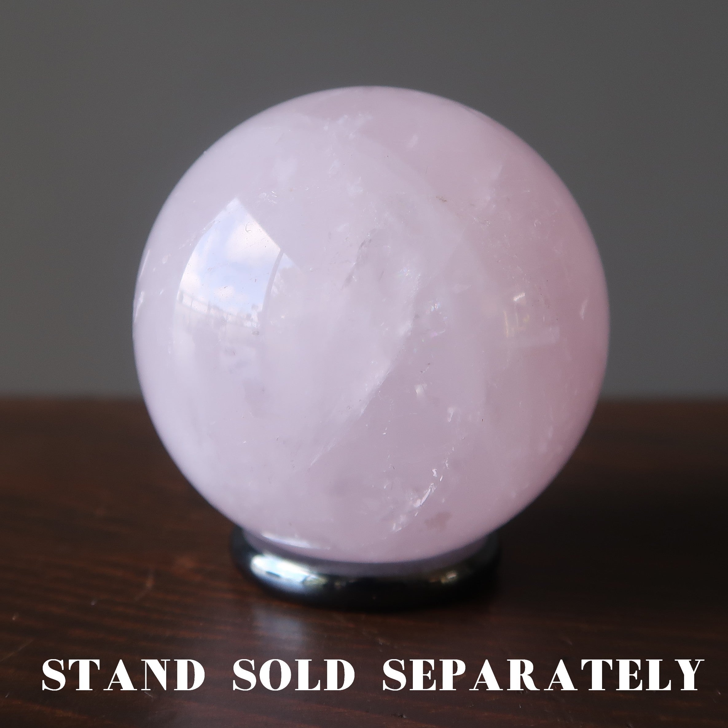 Rose Quartz Sphere Pink EQ Love Stone Crystal Ball