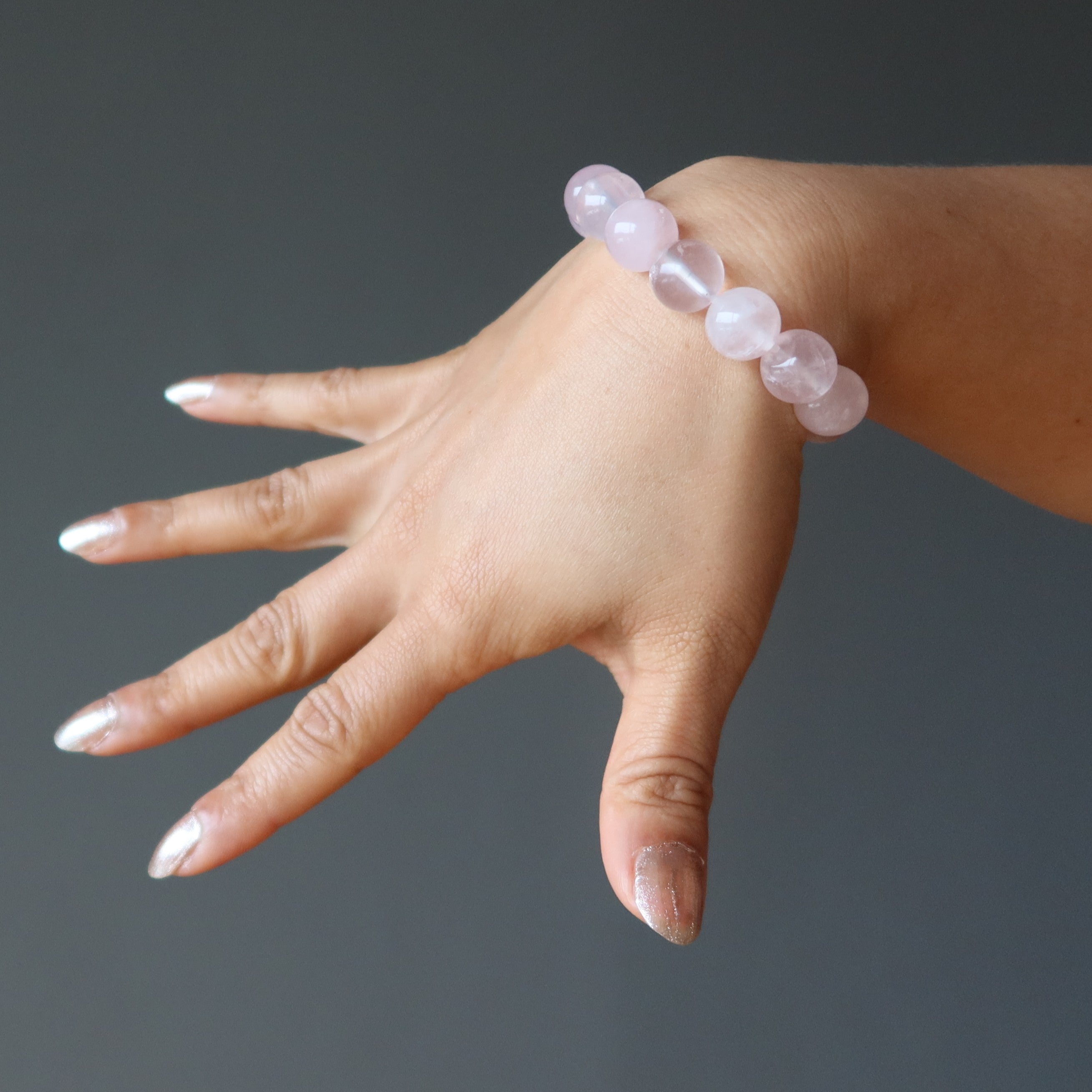 Rose Quartz Bracelet Pink Star Lover