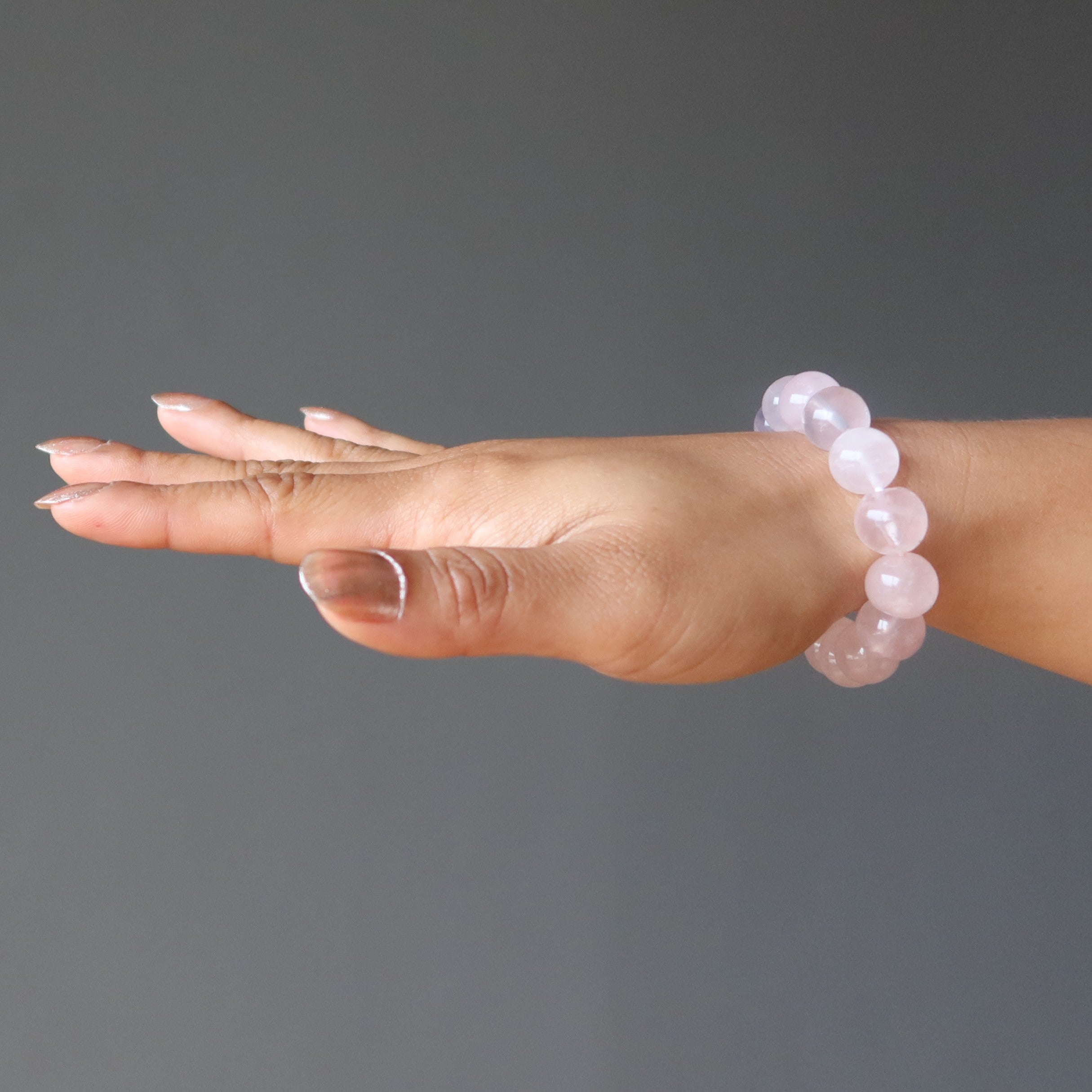 Rose Quartz Bracelet Pink Star Lover