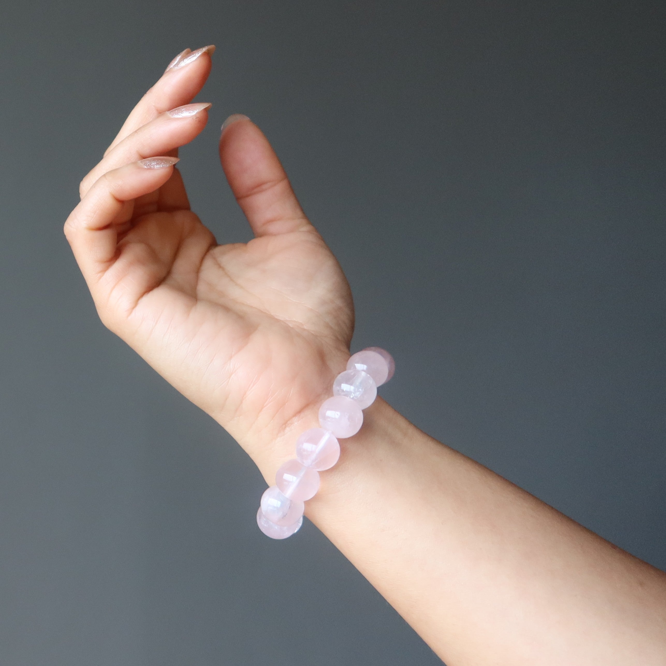 Rose Quartz Bracelet Pink Star Lover
