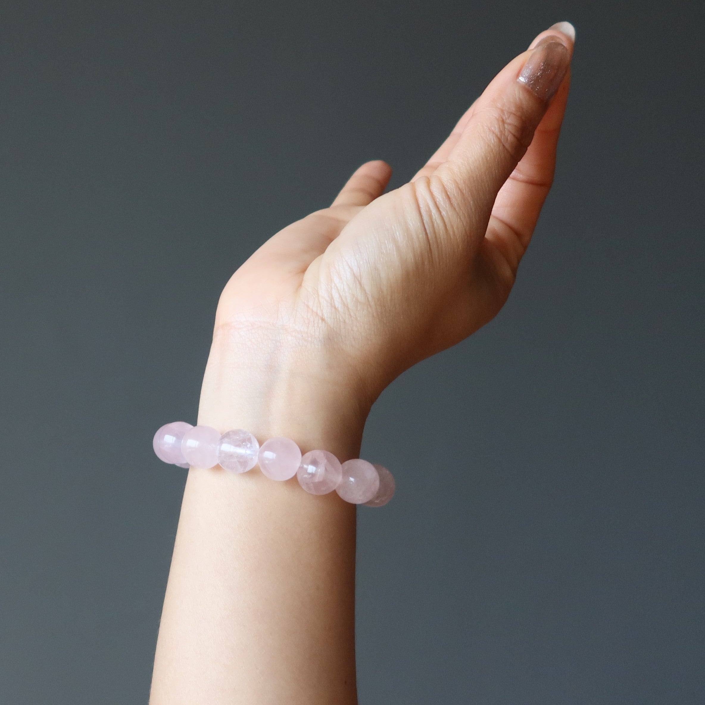 Rose Quartz Bracelet Pink Star Lover