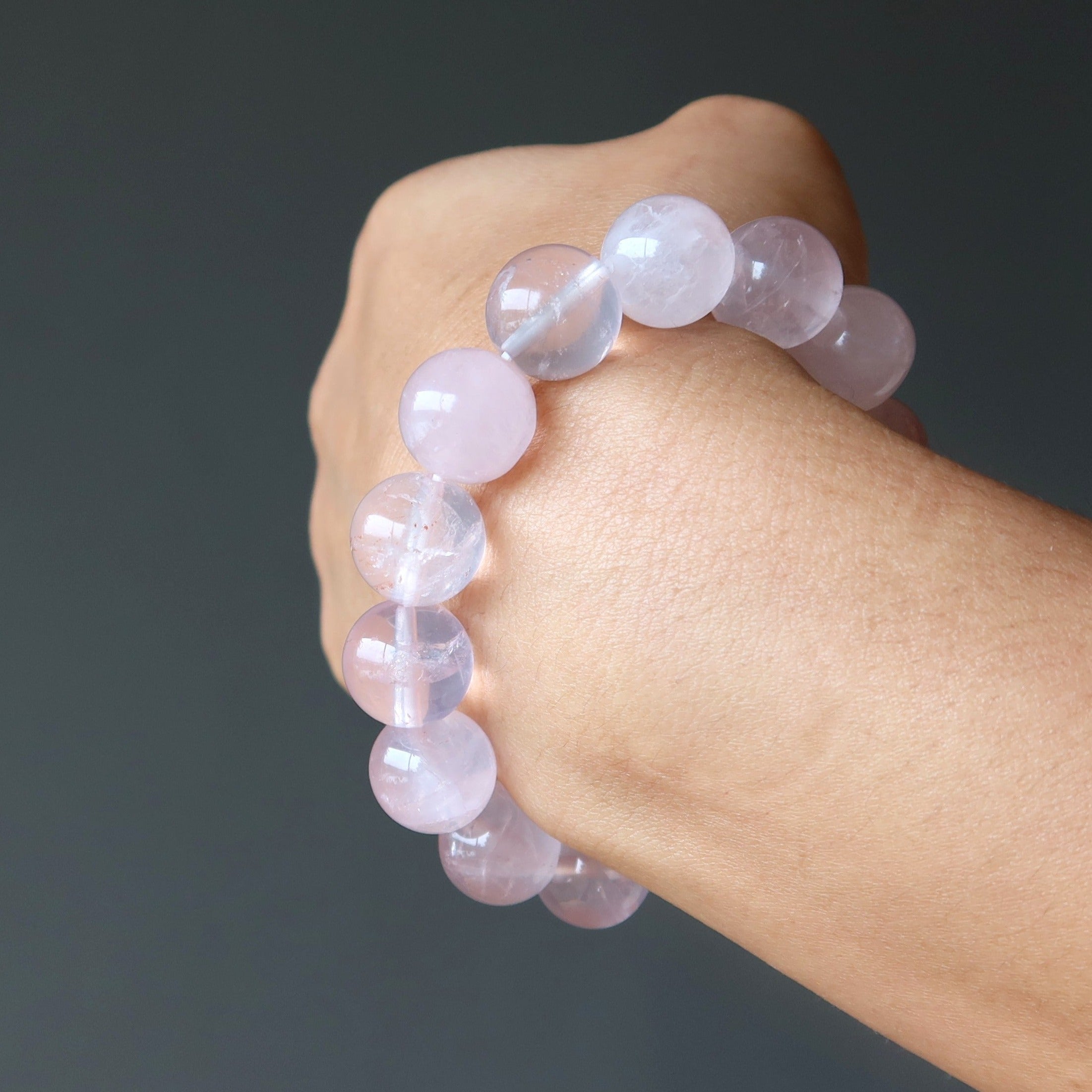 Rose Quartz Bracelet Pink Star Lover