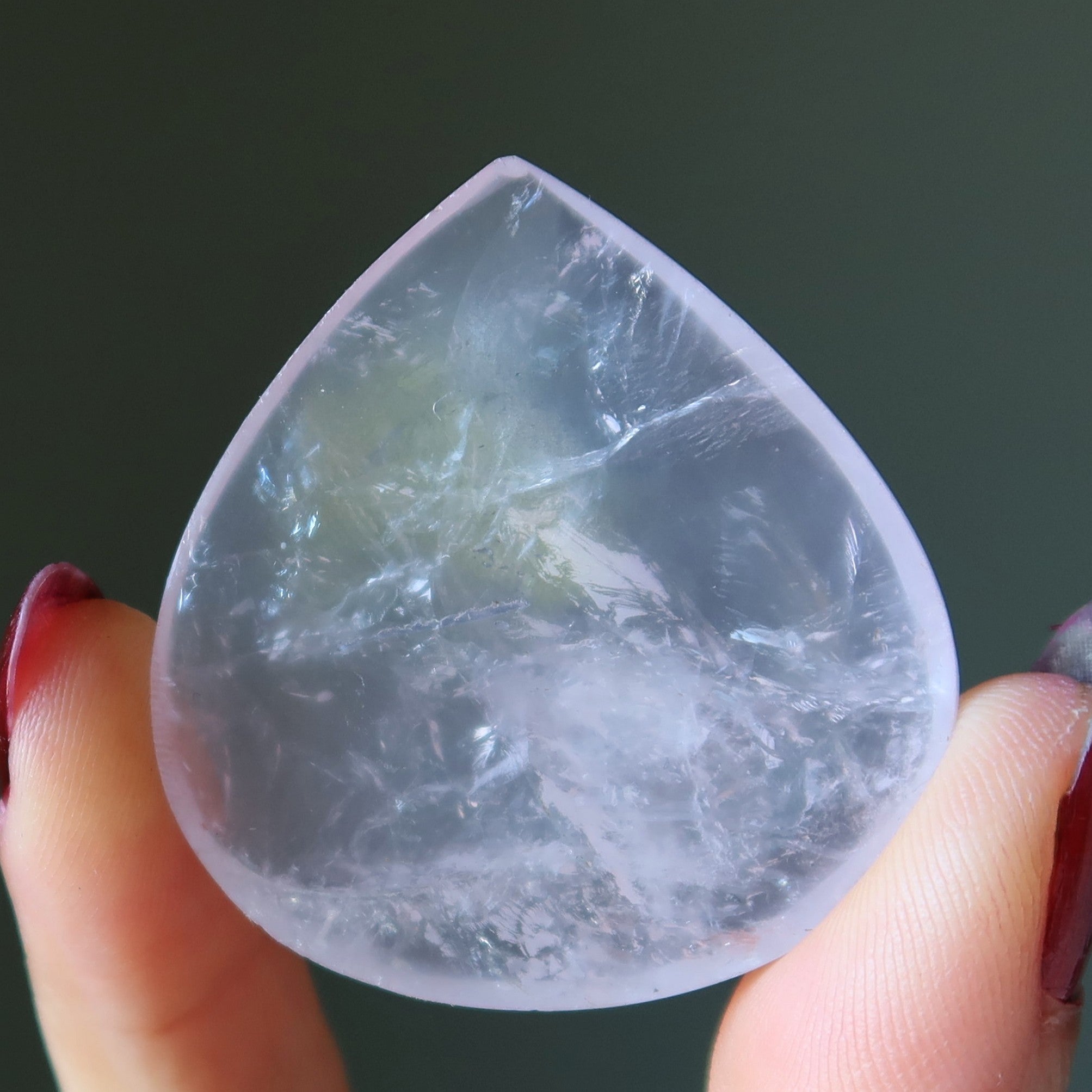 Rose Quartz Grid Crystal Pink Drop of Joy