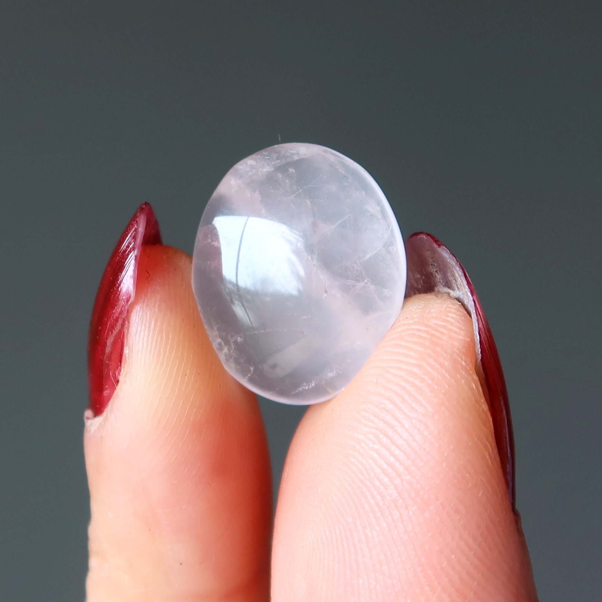 Rose Quartz Grid Crystal Love Mandala Oval Gem
