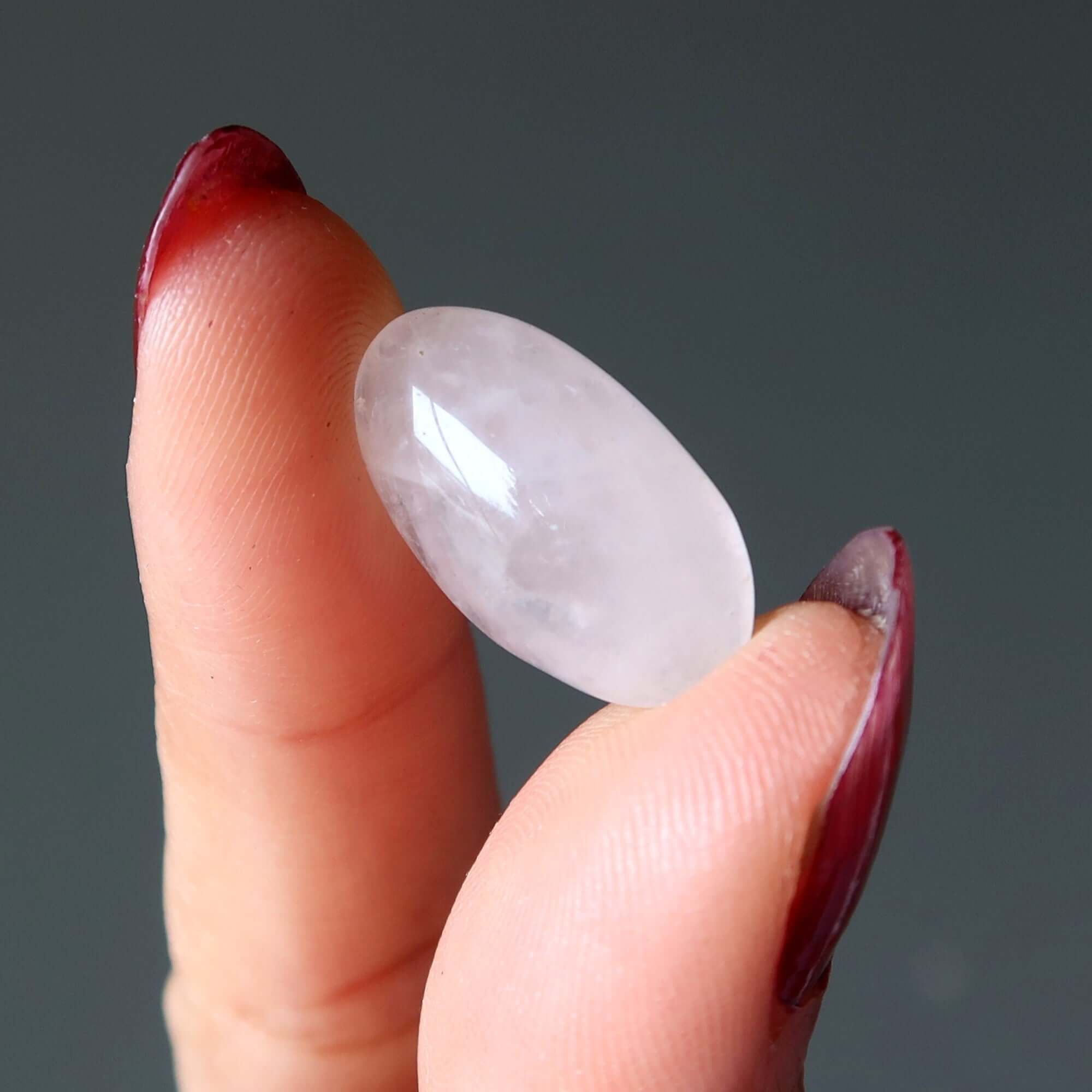 Rose Quartz Grid Crystal Love Mandala Oval Gem