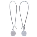 Rose Quartz Earrings Pretty in Pink Sterling Silver