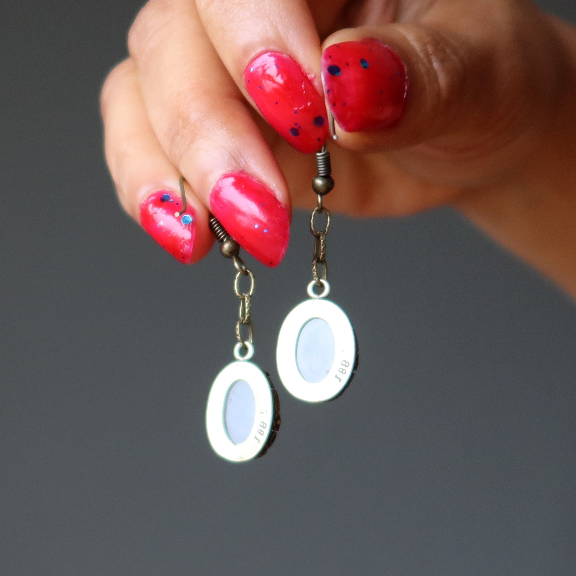 Rose Quartz Earrings Timeless Lover Gem on Chain