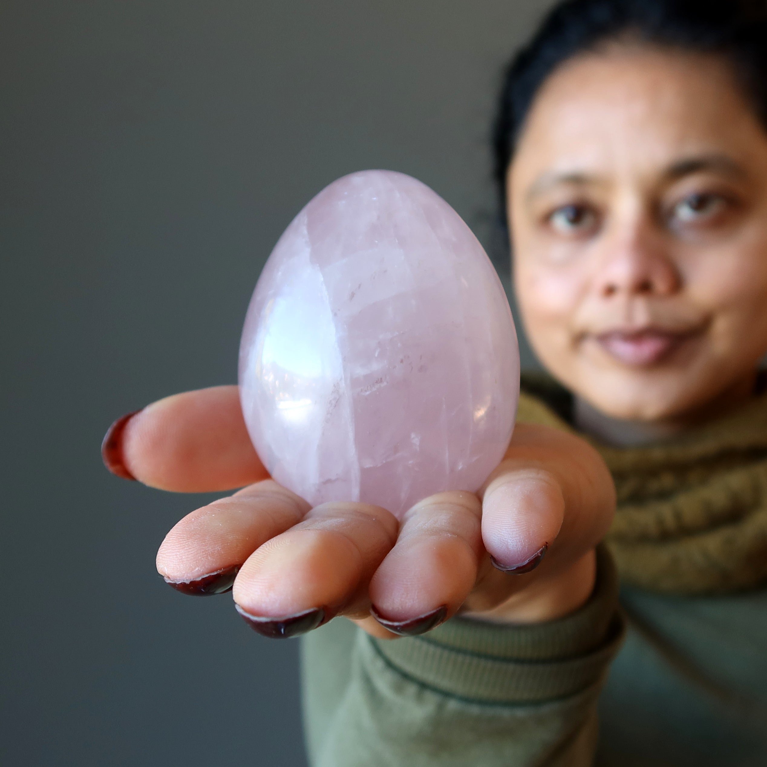 Rose Quartz Egg Sweet Relationships Hatching Love Stone