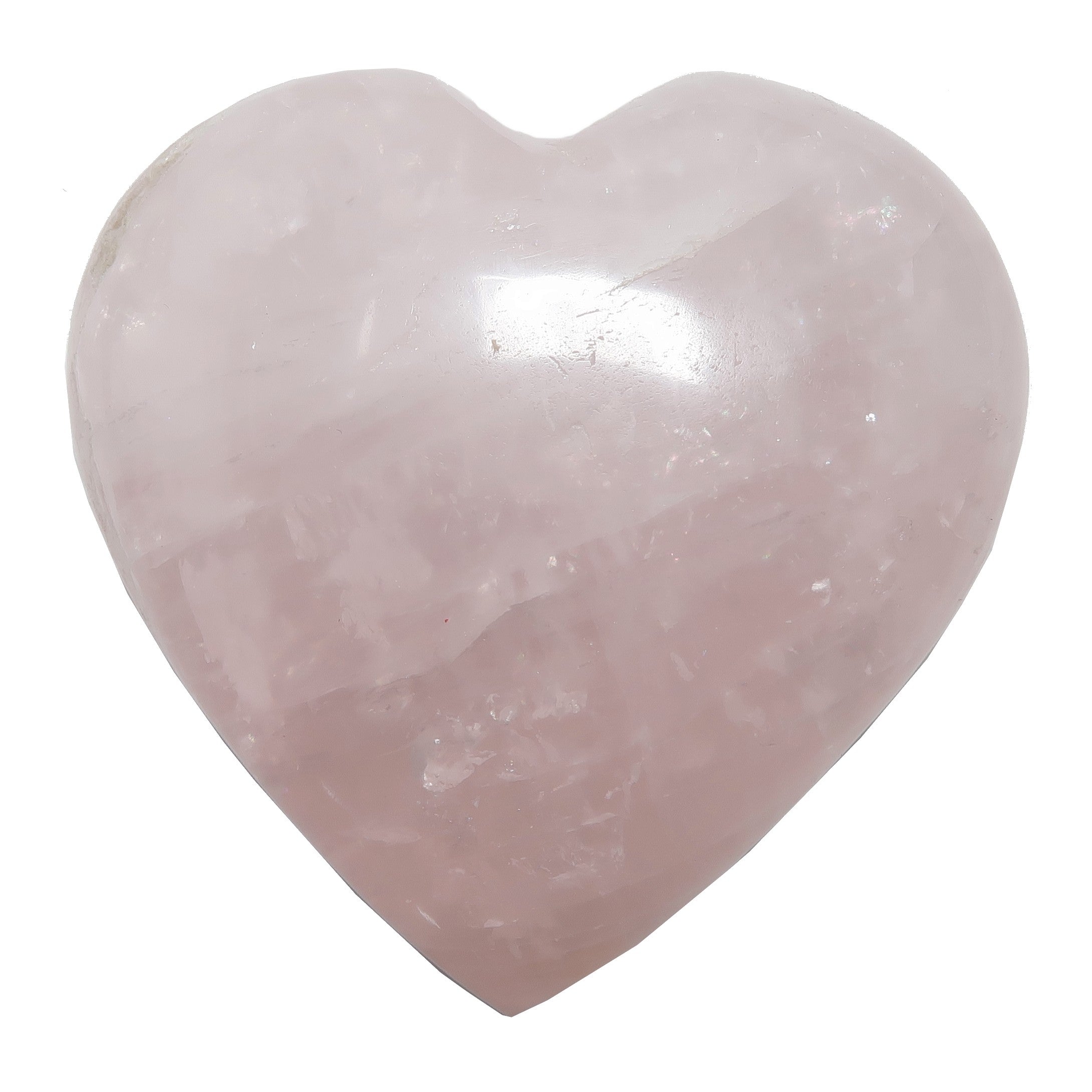 Quartz rose Cœur Rose tendre Pierre de l'amour