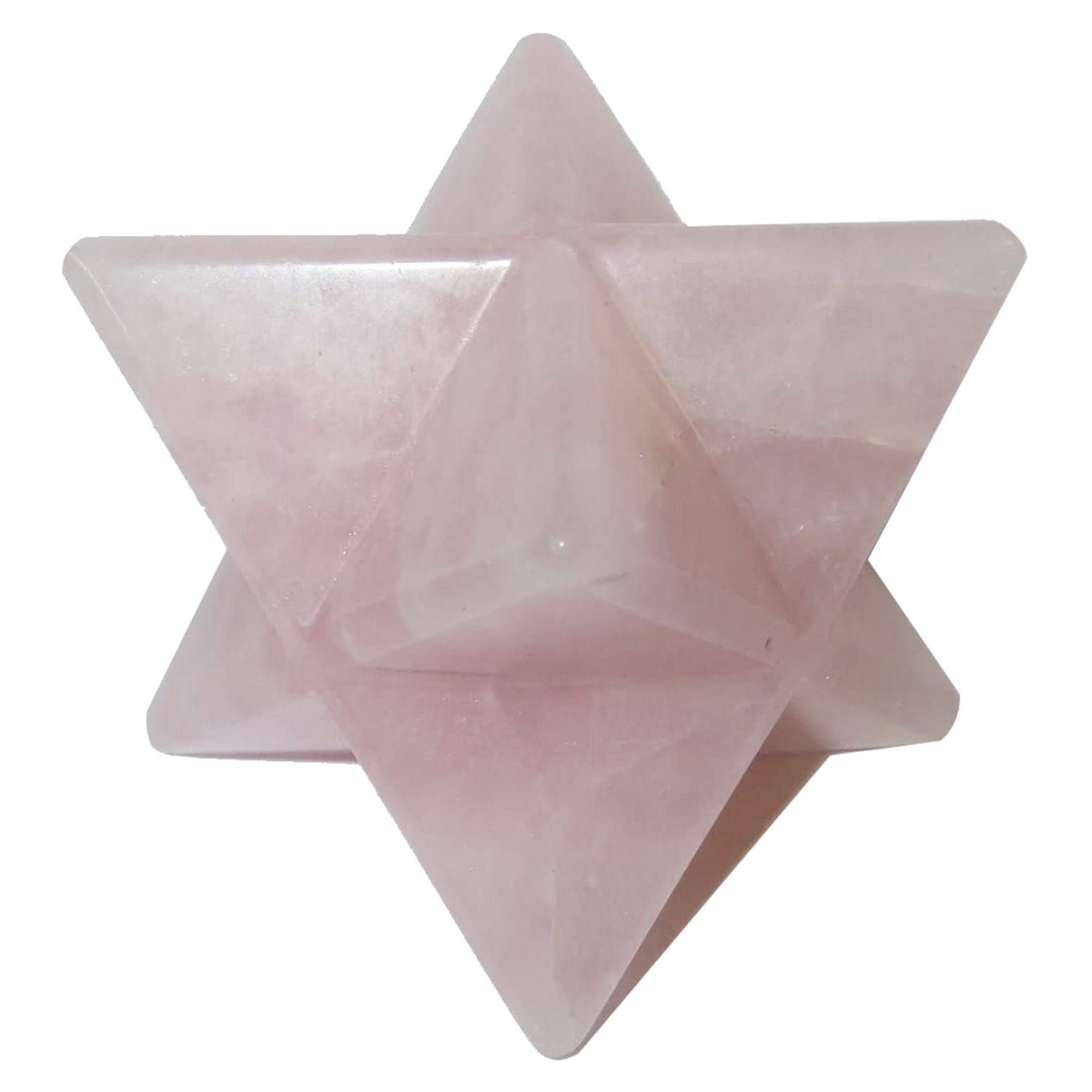 Rosenquarz Merkaba Liebe in der Luft Heiliger Sternenstein