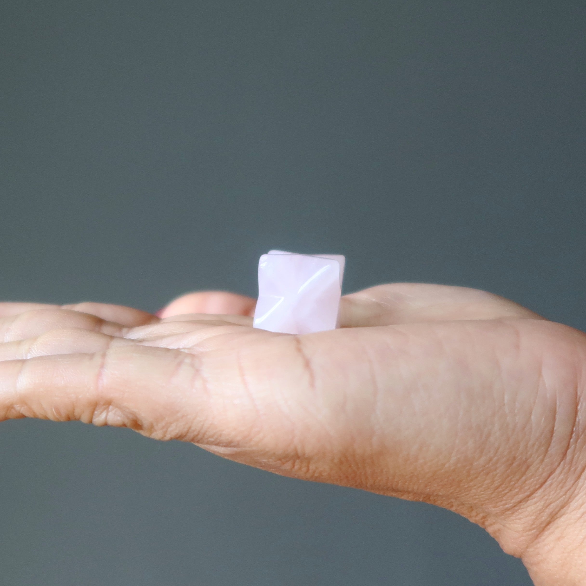 Rosenquarz Merkaba Liebe in der Luft Heiliger Sternenstein