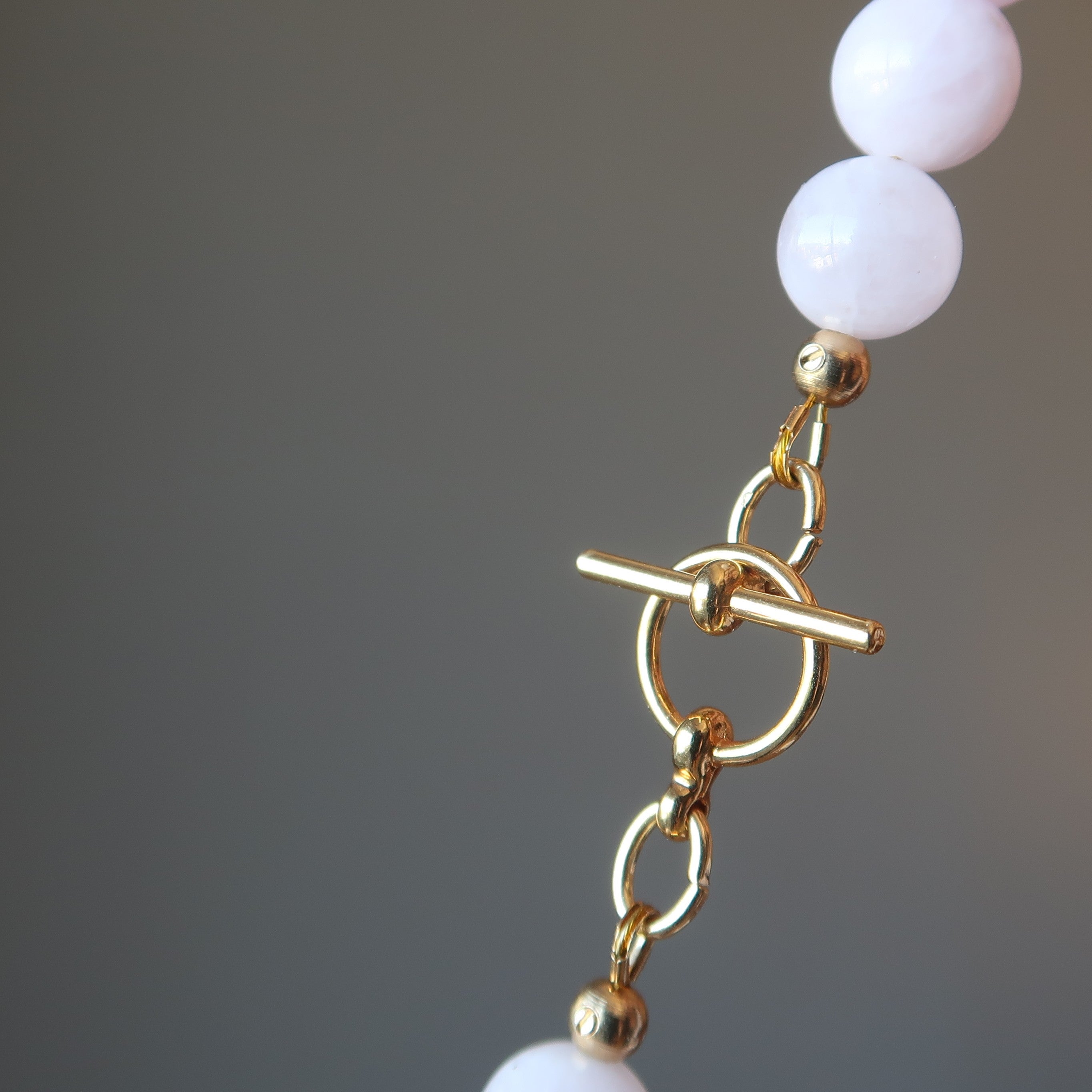 Rose Quartz Necklace Tigers Eye Flames Passion