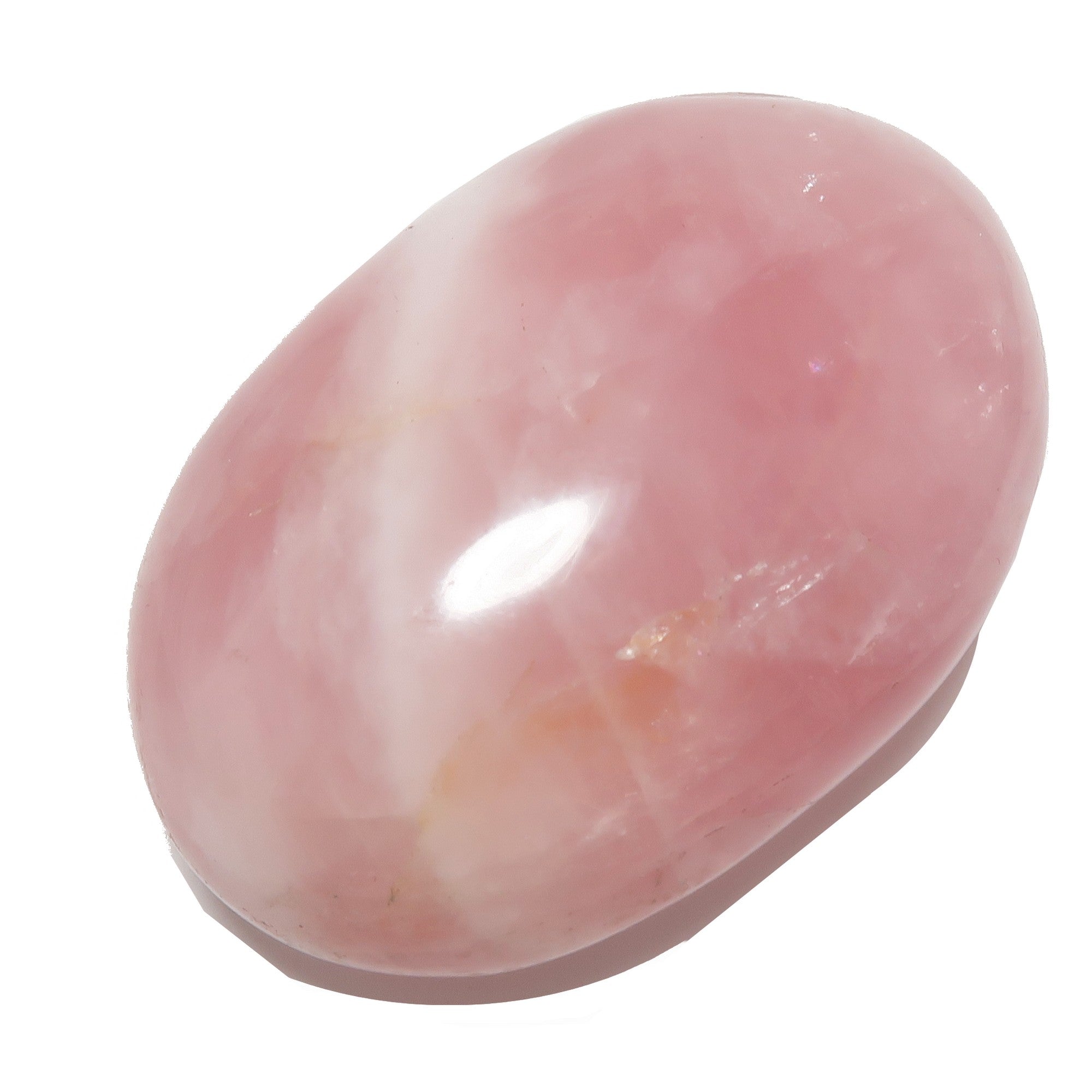 Pierre de Palmier Quartz Rose Amour dans la Main Cristal