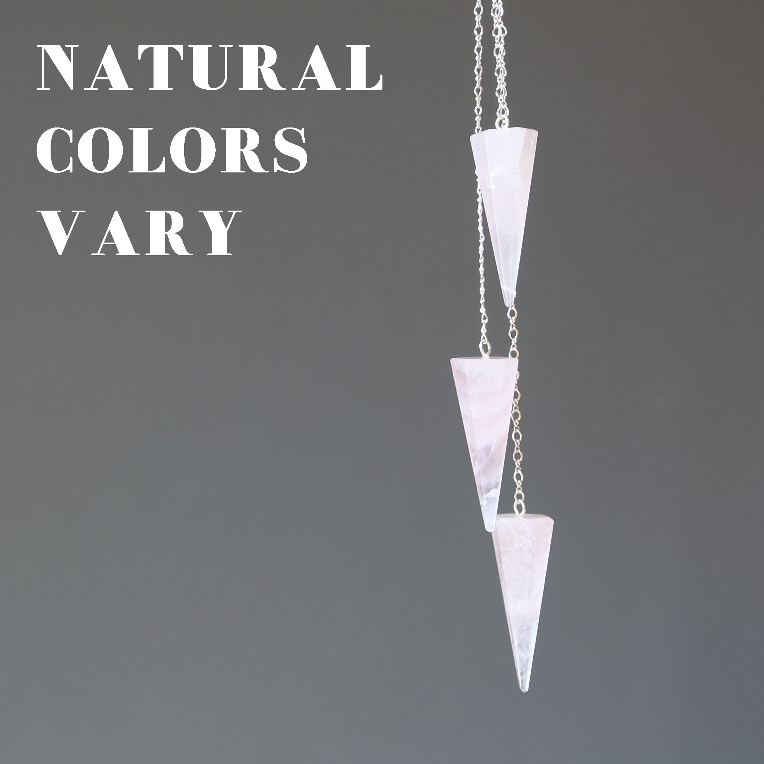Rose Quartz Pendulum Love of Truth Sterling Silver