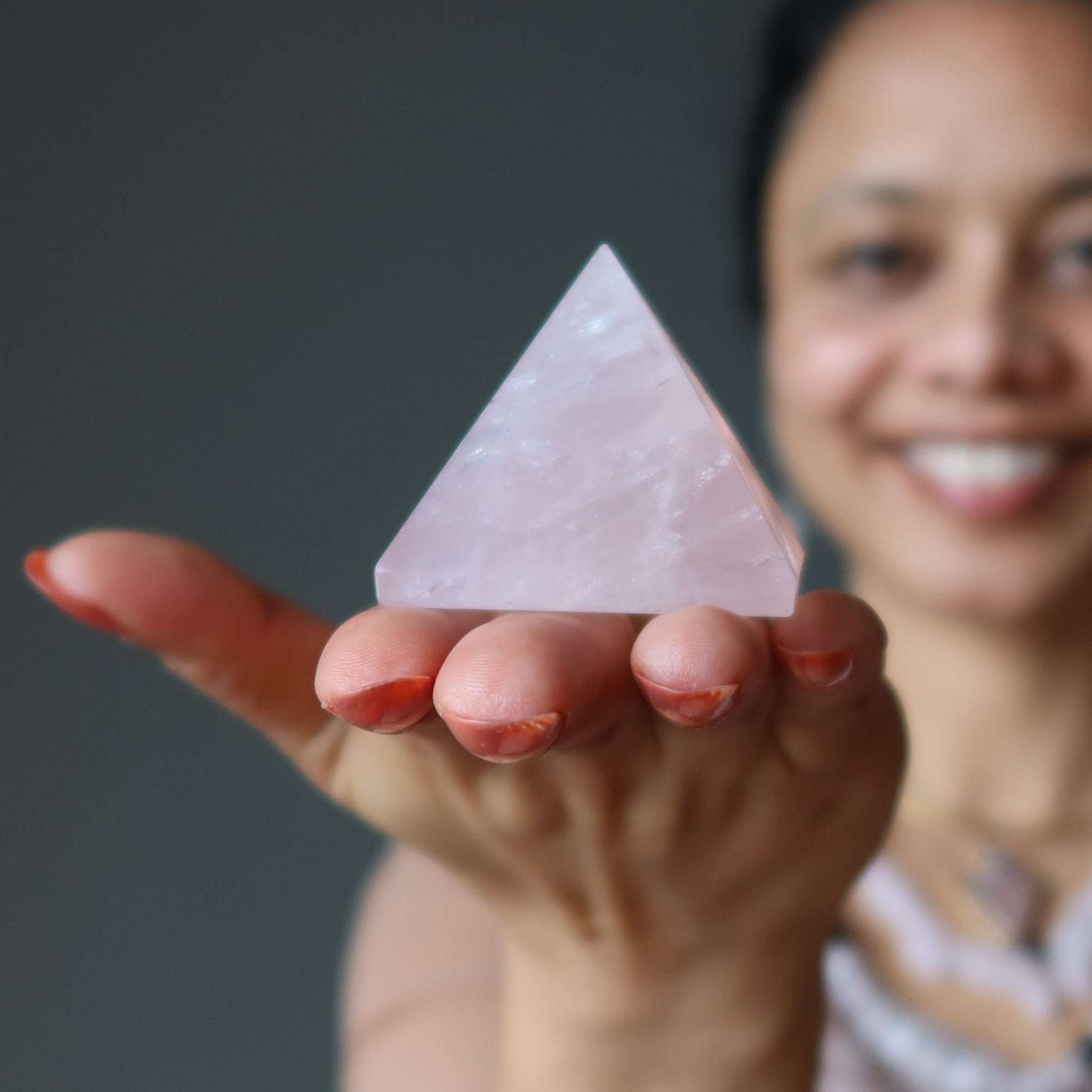 Rose Quartz Pyramid Pink Power of Love Crystal