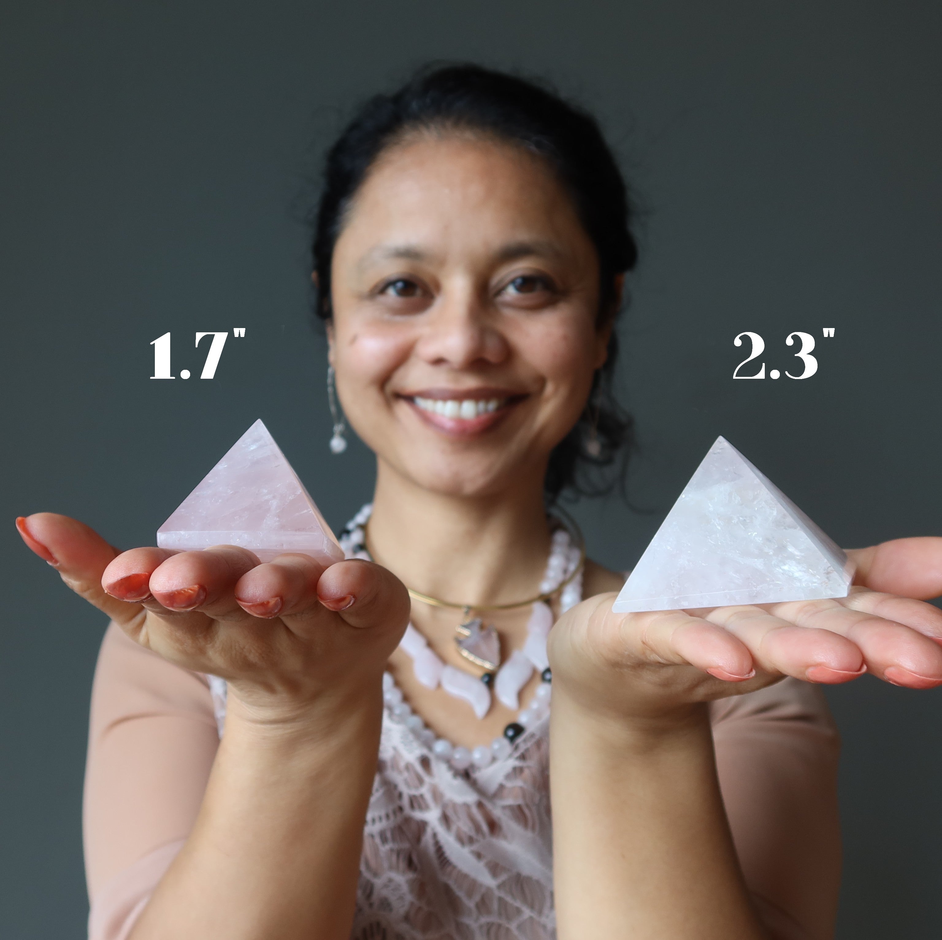Rose Quartz Pyramid Pink Power of Love Crystal