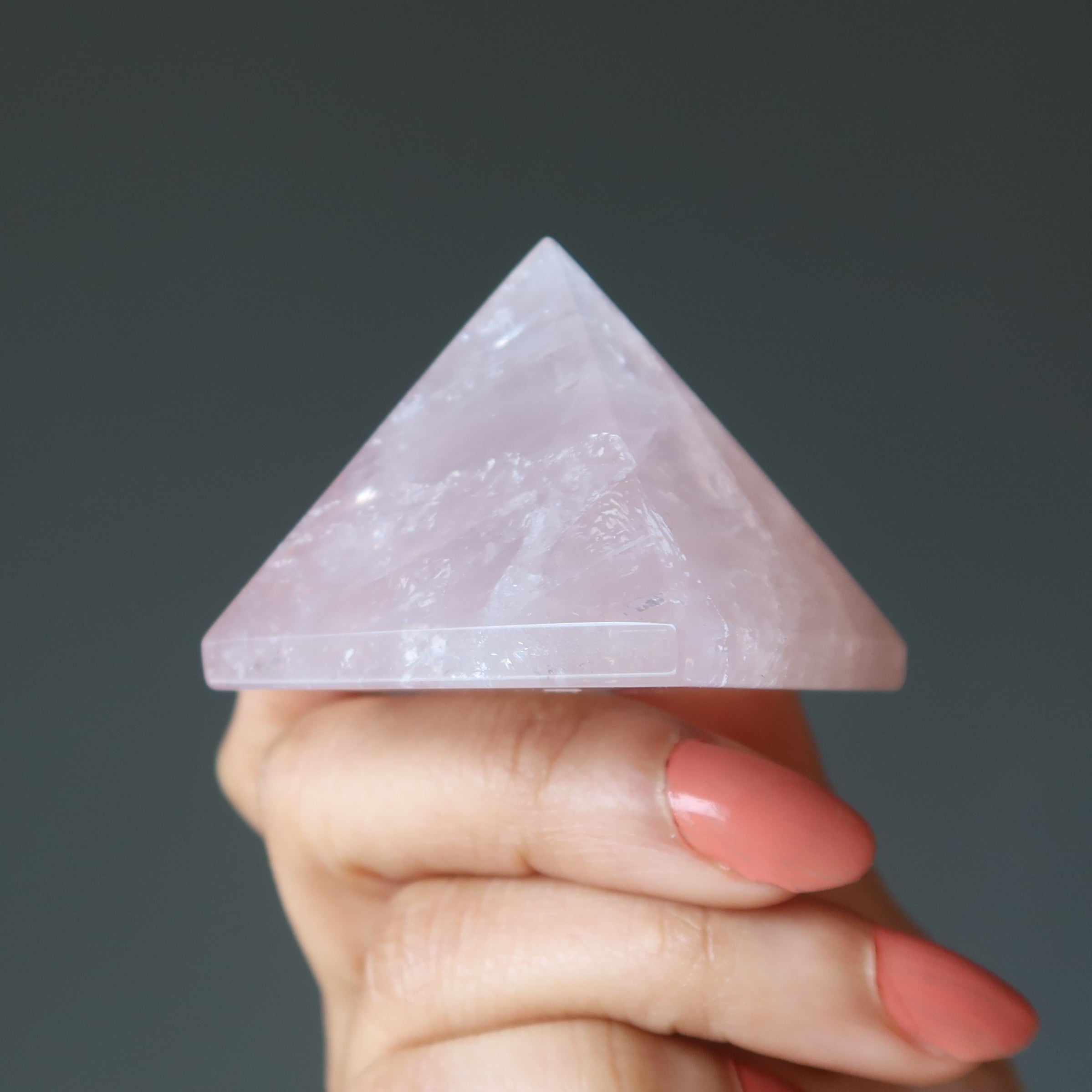Rose Quartz Pyramid Pink Power of Love Crystal