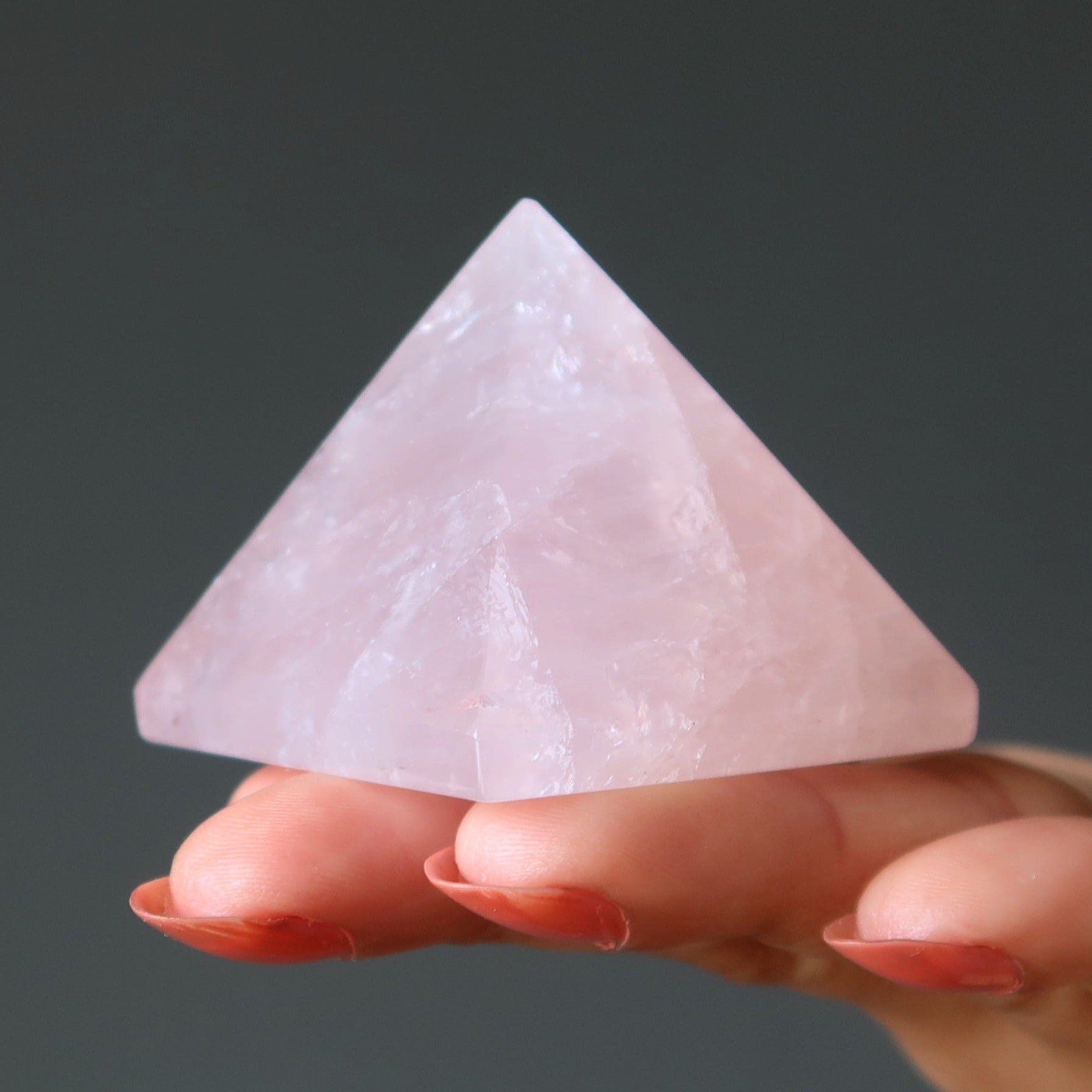 Rose Quartz Pyramid Pink Power of Love Crystal