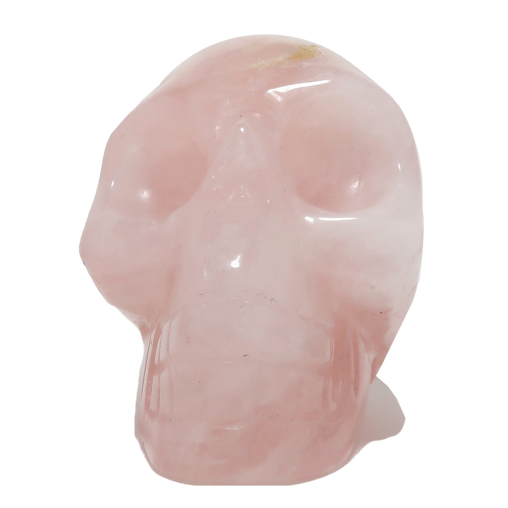 Rose Quartz Skull Love Serenity Crystal Carving