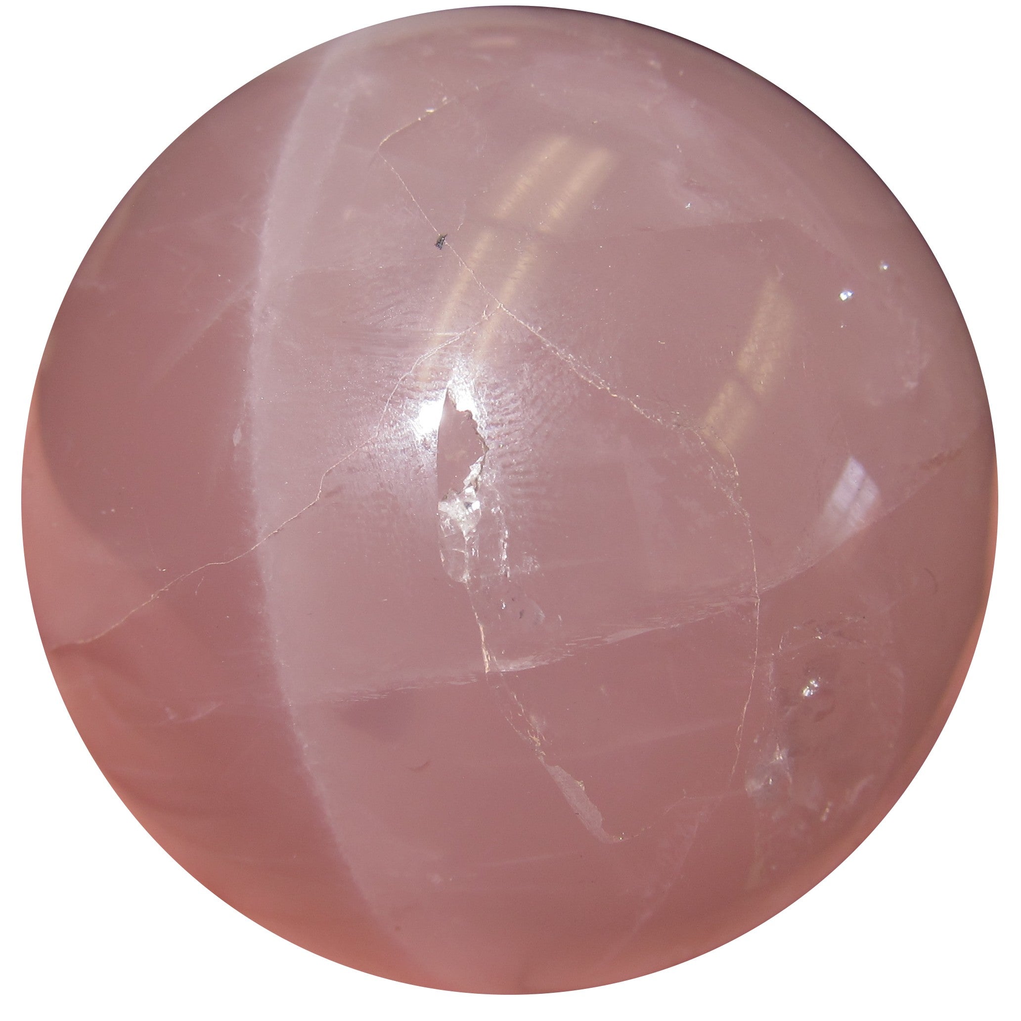 Sphère de quartz rose Guérisseur Guerrier Bal en cristal