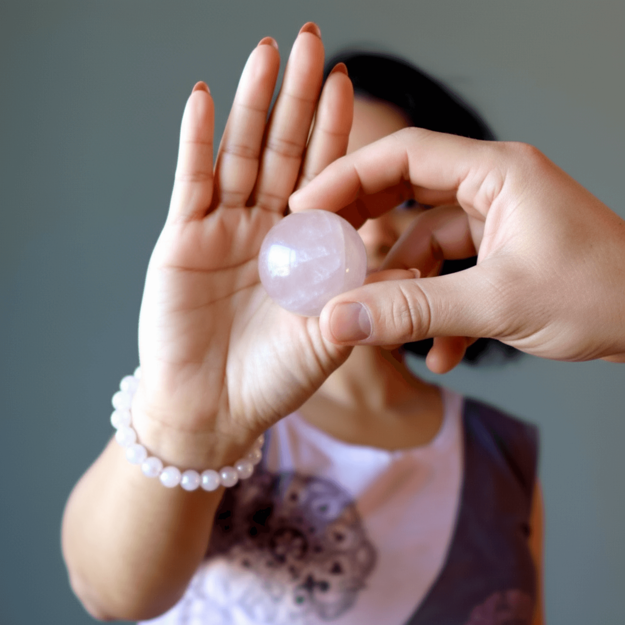 Rose Quartz Sphere Rainbow Aura Unicorn Crystal Ball