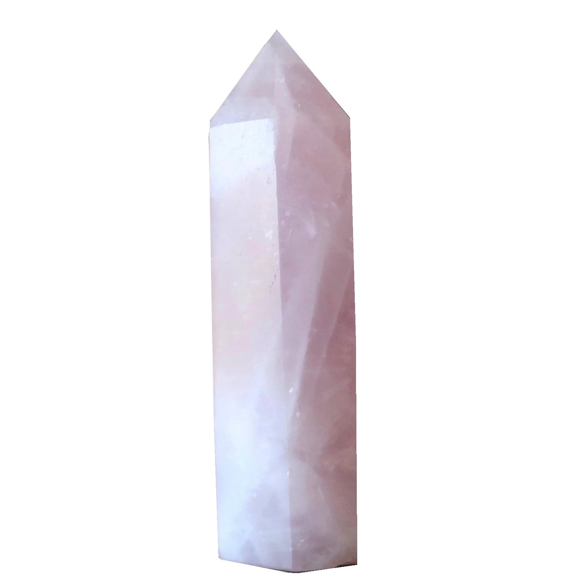 Rose Quartz Tower Wand Point Love Pink Crystal