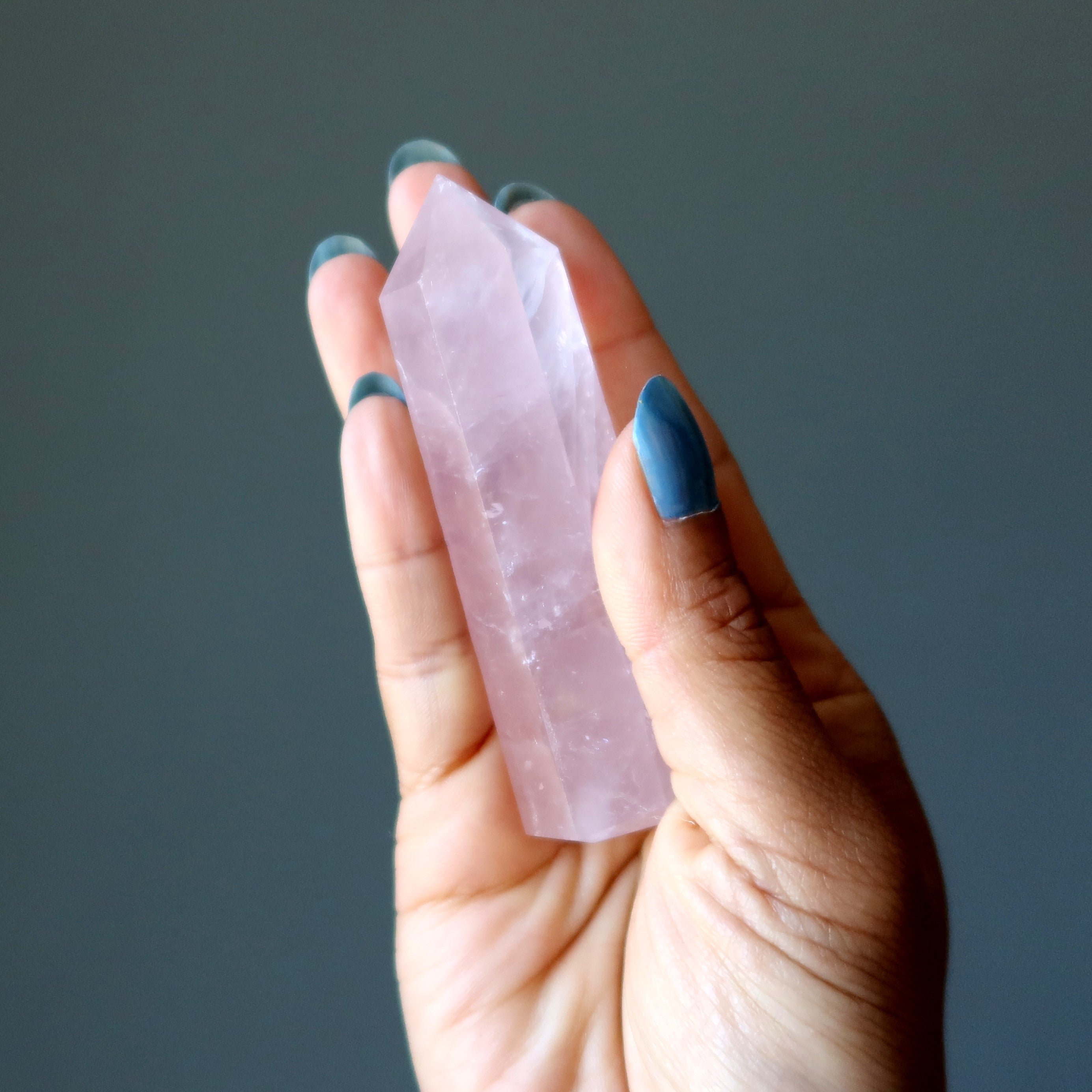 Rose Quartz Tower Wand Point Love Pink Crystal