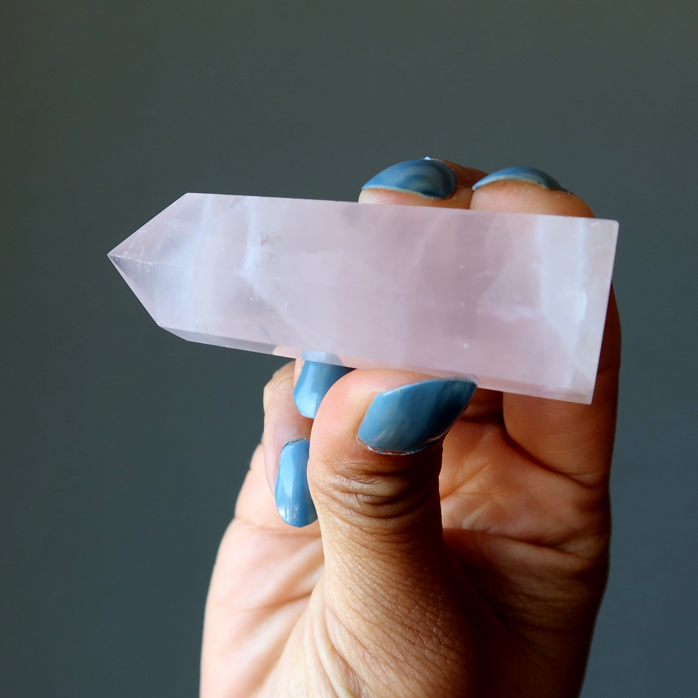 Rose Quartz Tower Wand Point Love Pink Crystal