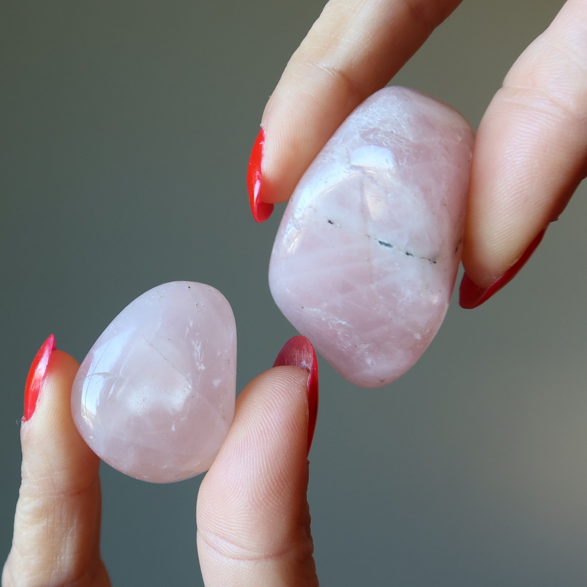 Rose Quartz Tumbled Stone Organic Love Crystal