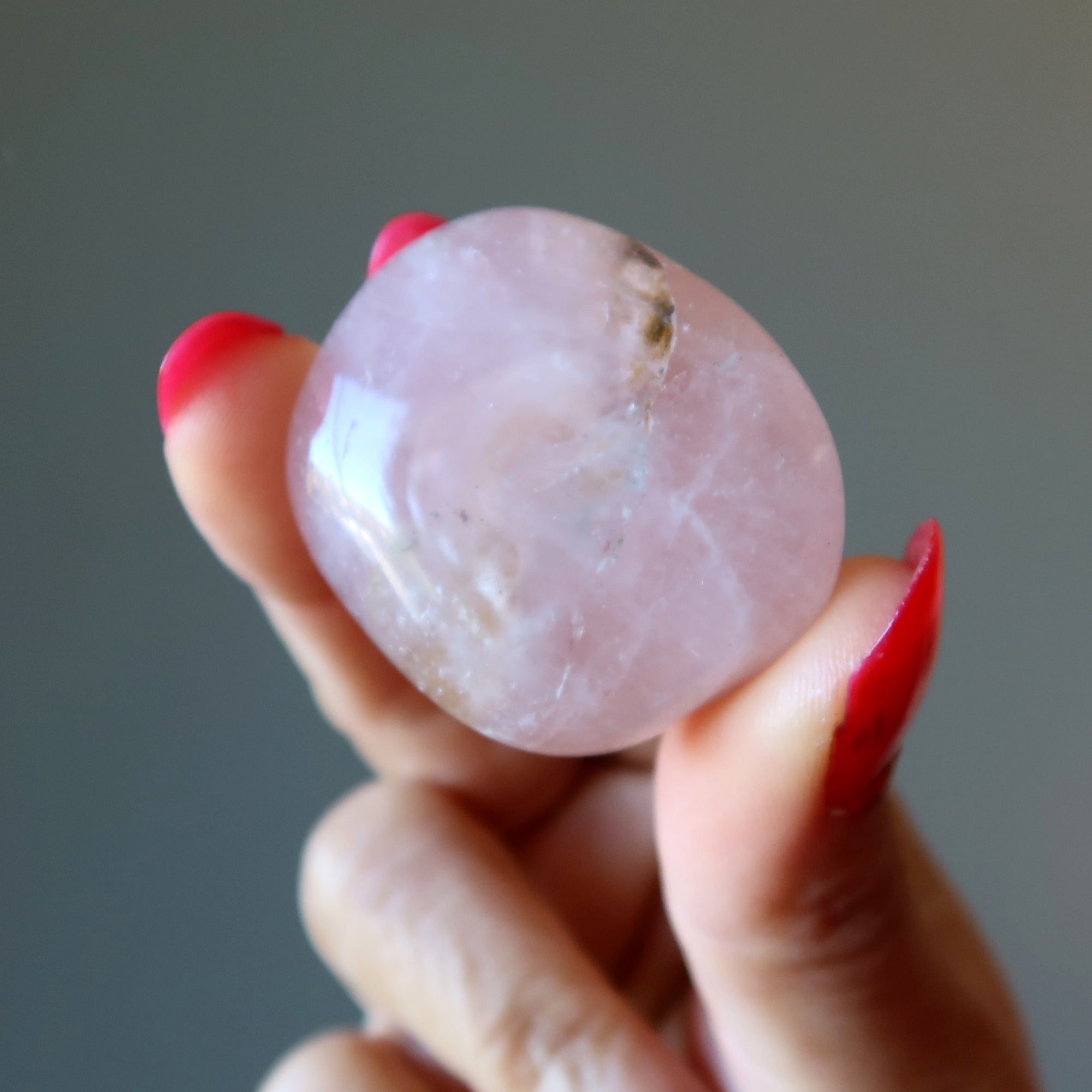 Rose Quartz Tumbled Stone Organic Love Crystal